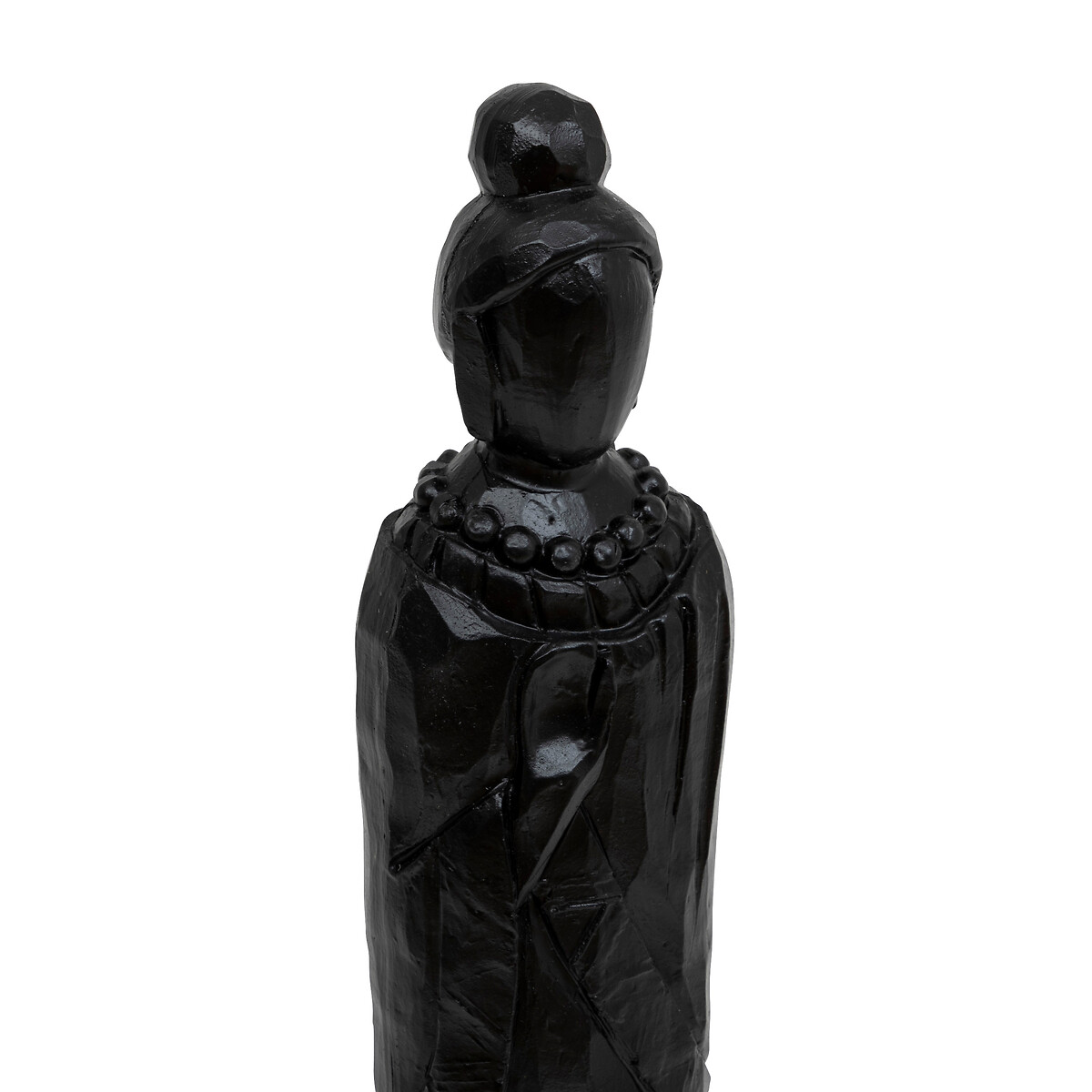 "Hailey" Female statue Resin, Black, H.38 cm