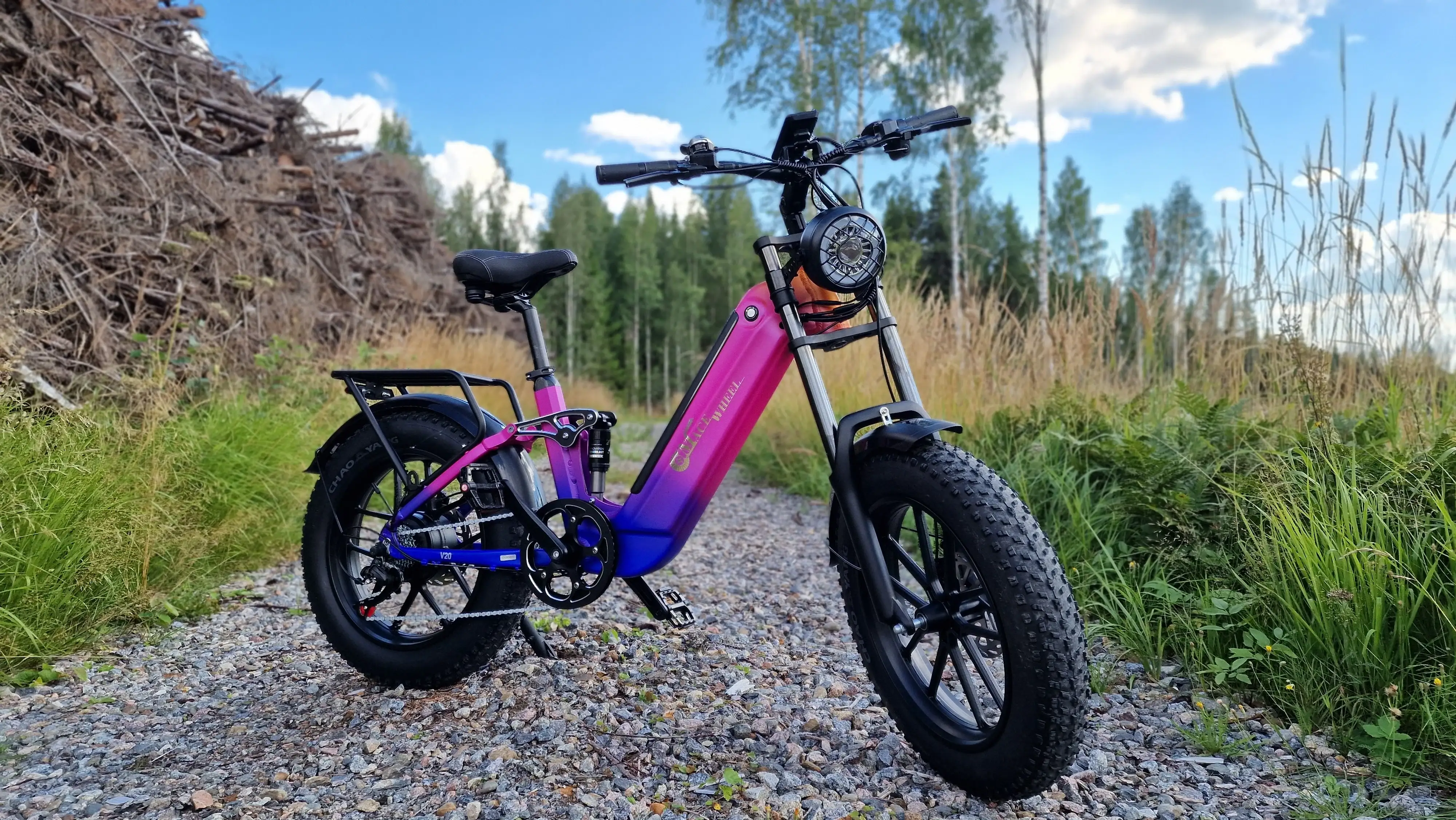 CMACEWHEEL V20 750W 20" Fat Bike 960Wh Full Suspension E-bike with Torque Sensor 48V 20Ah Battery - Buybestgear
