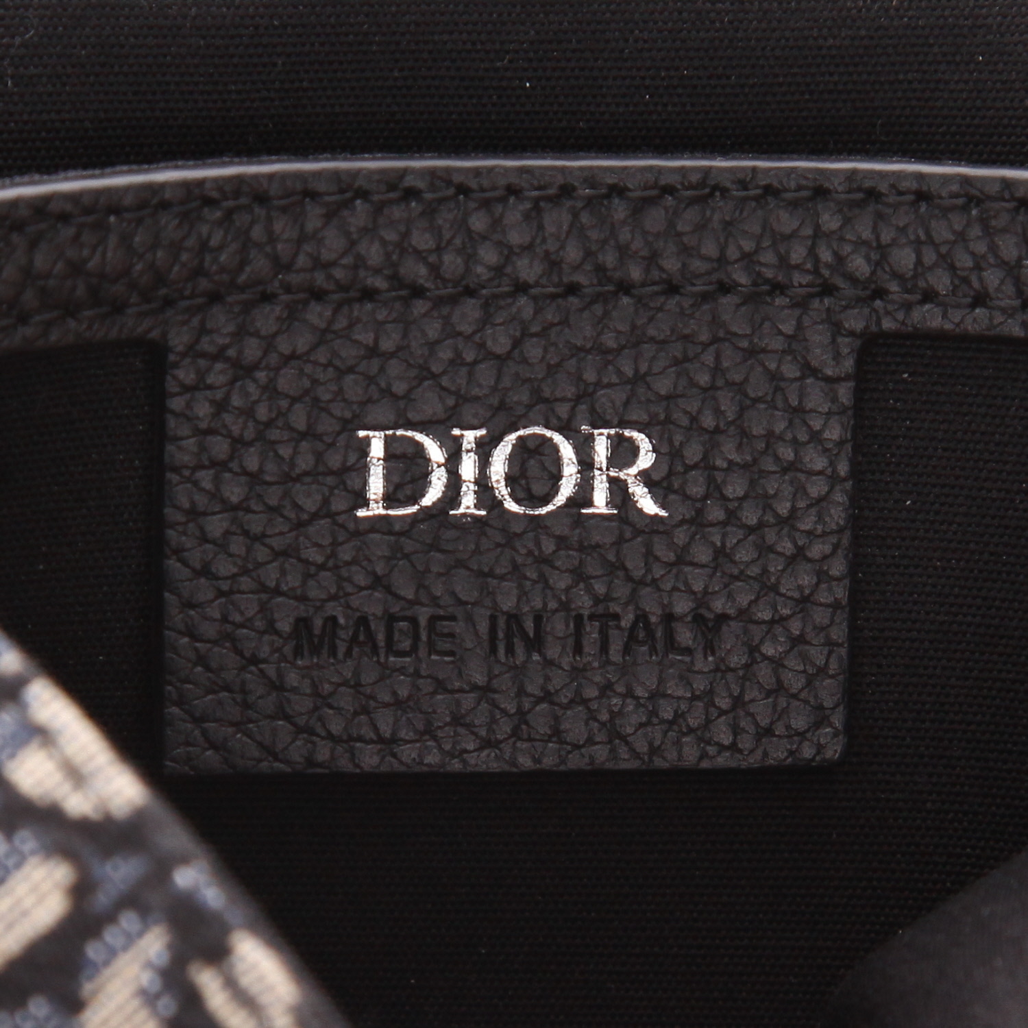 Dior Gallop shoulder bag in navy blue monogram canvas Oblique and black leather1:1High-quality replica