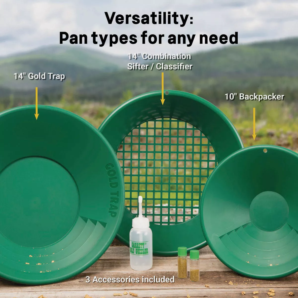 Garrett Gold Pan Kit with Gold Trap