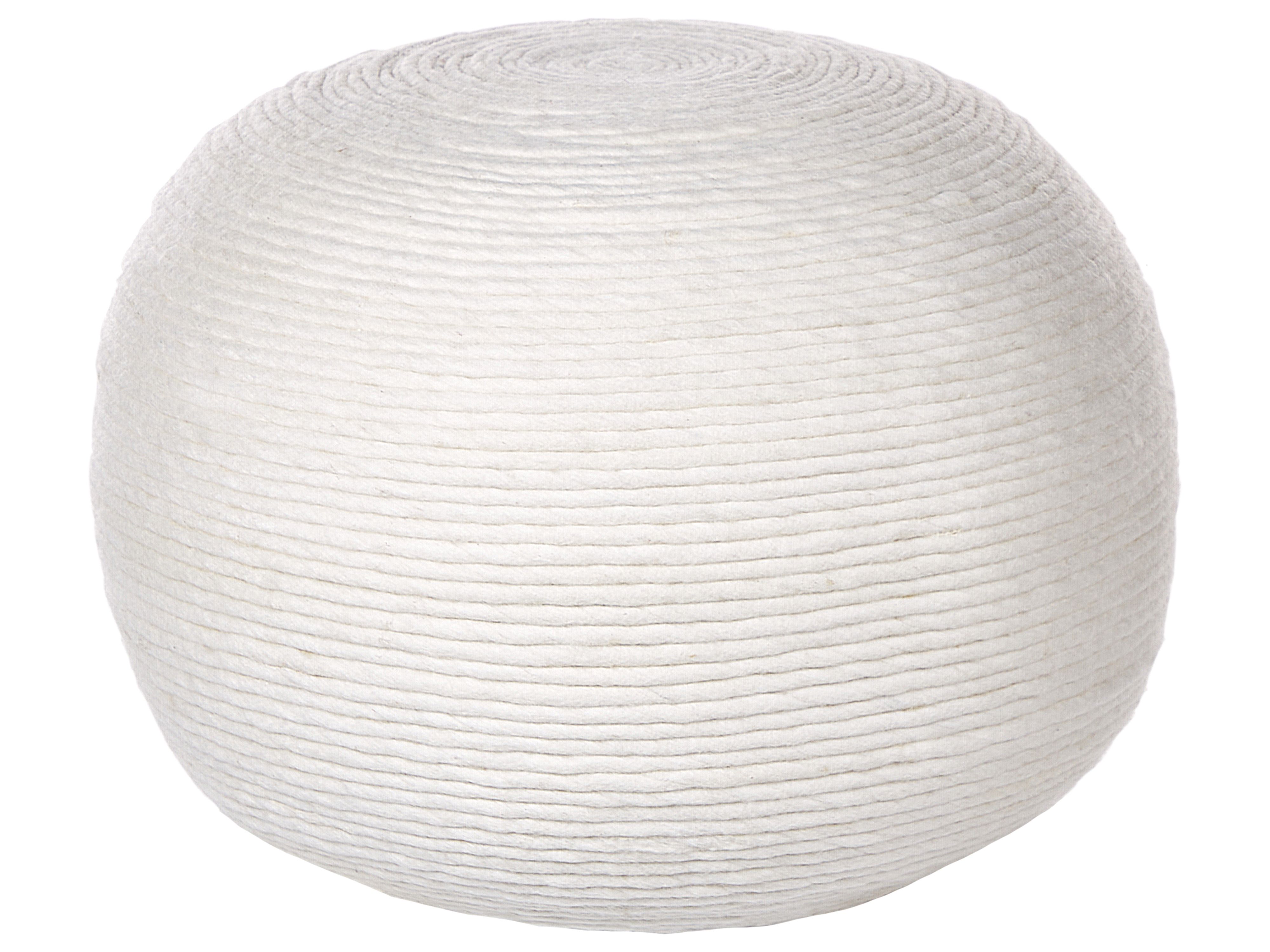 Pouffe TAKHABI Wool White