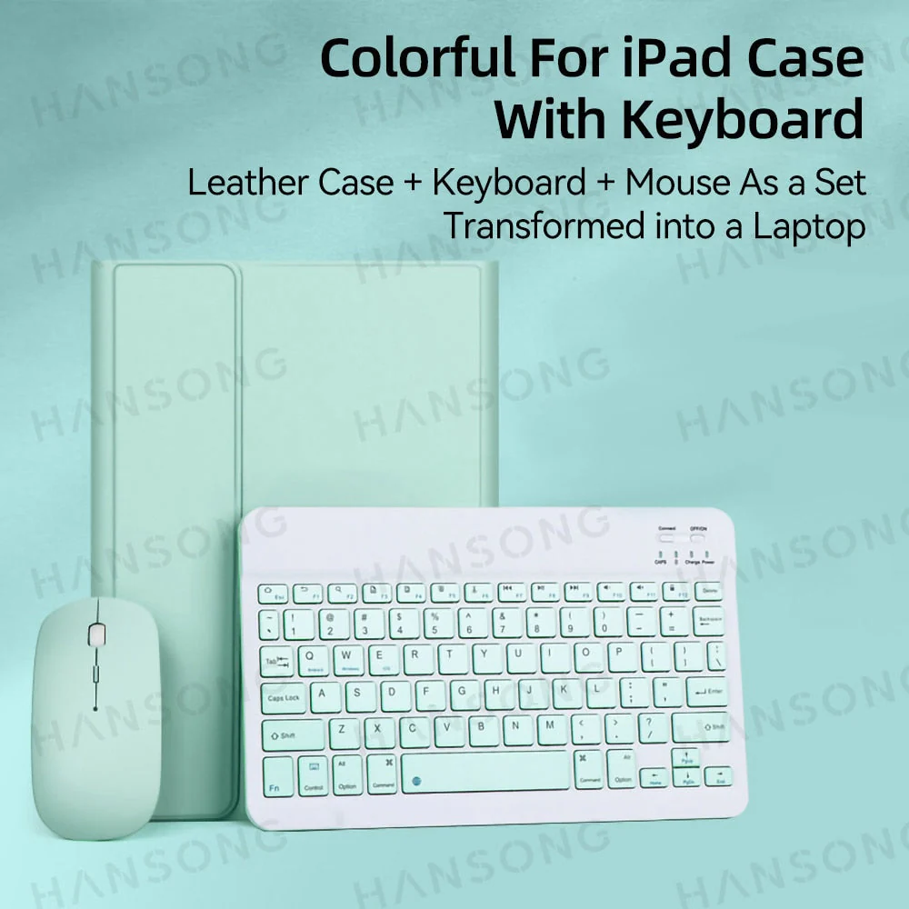 PU Leather iPad Case with Stand and Keyboard - Wholesale & Influencer
