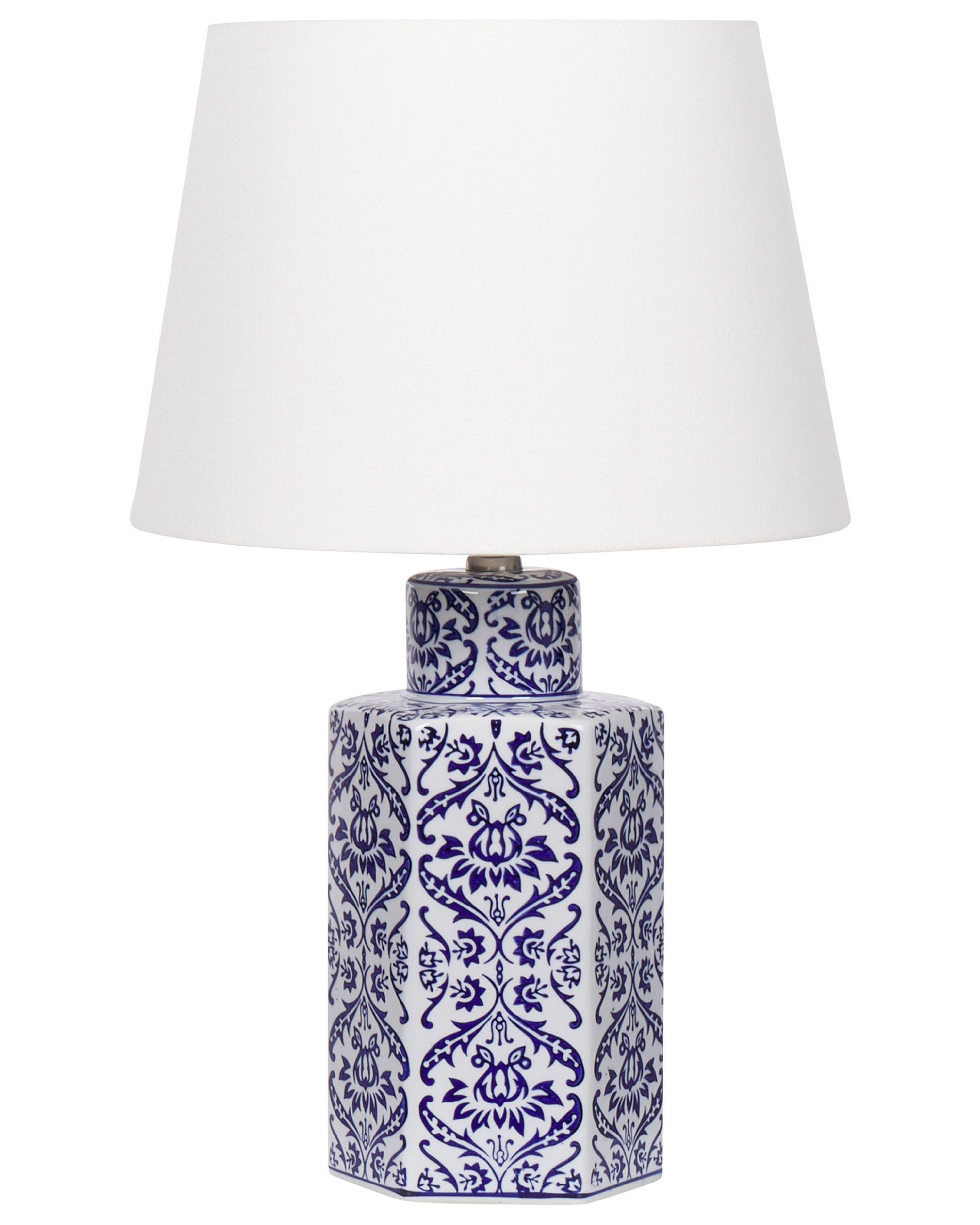 Table Lamp MARCELIN Porcelain White/ Blue