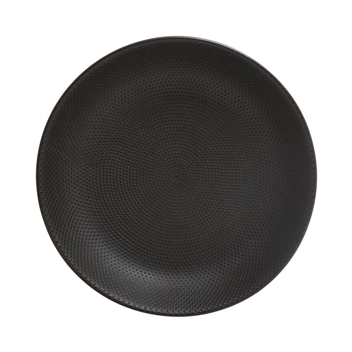Deep plate "Caviar" D.20.5 cm, Black