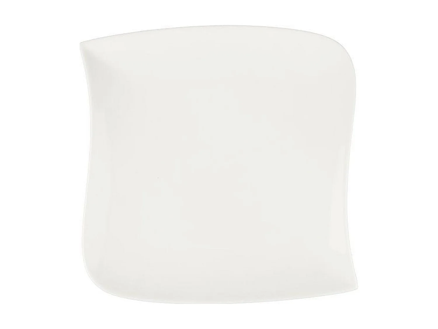 Lot de 6 Assiettes Plates Carrées 