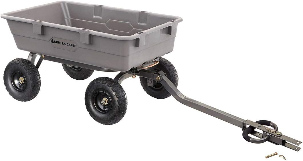 Gorilla Carts Utility Dump Wagon 6 Cubic Feet 1200 lb Capacity Black - GOR6PS - Image 39 Gorilla Carts Utility Dump Wagon 6 Cubic Feet 1200 lb Capacity Black - GOR6PS - Image 39
