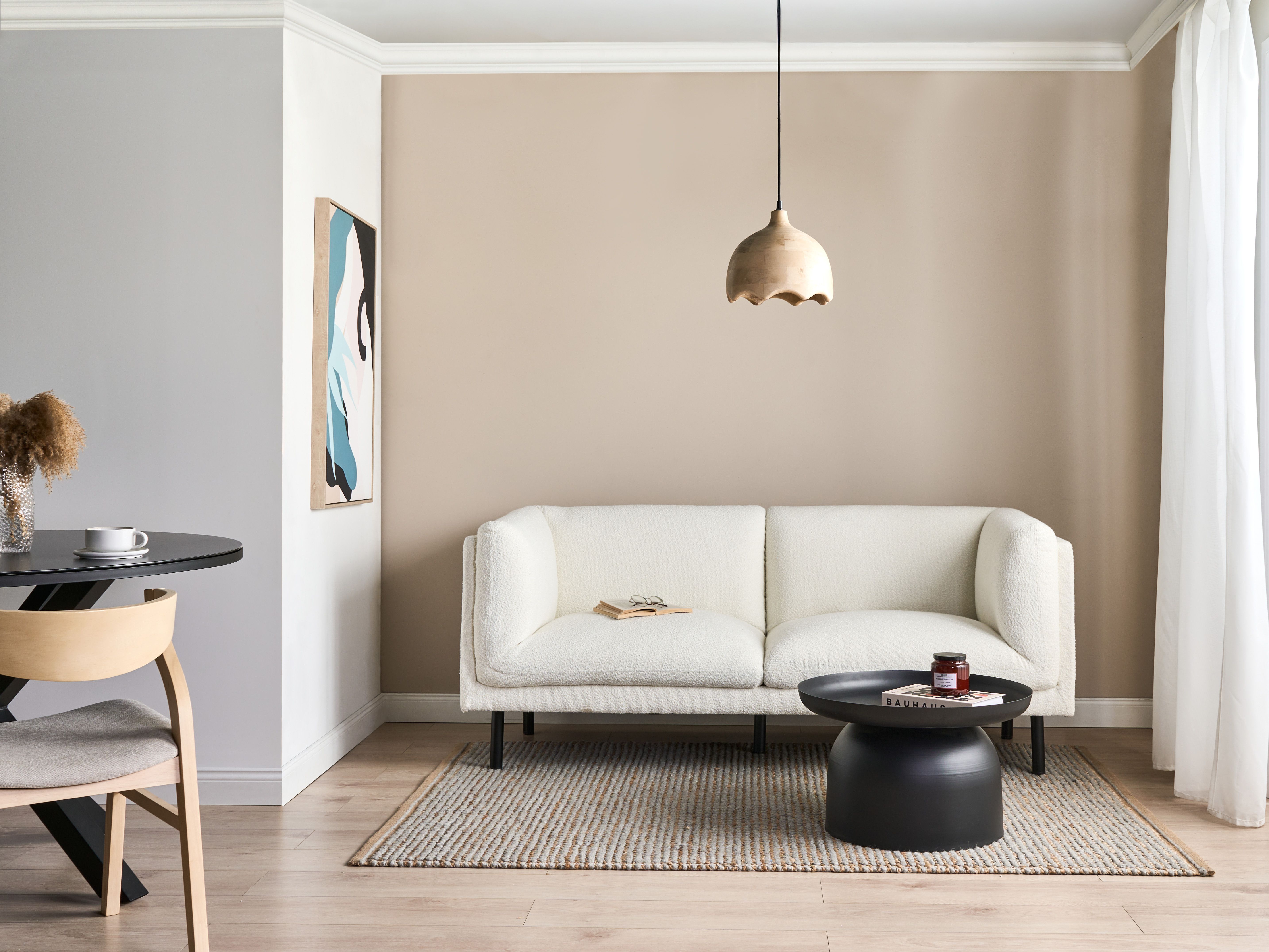 Sofa 2 Seater VORGOD Boucle Off-White