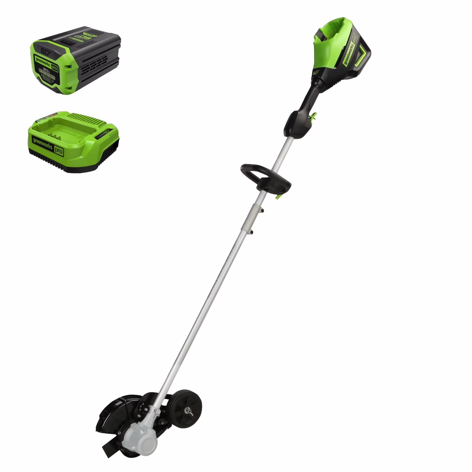 Greenworks 60V 8" Brushless Cordless Edger, 2.0 Ah Battery and Charger Included