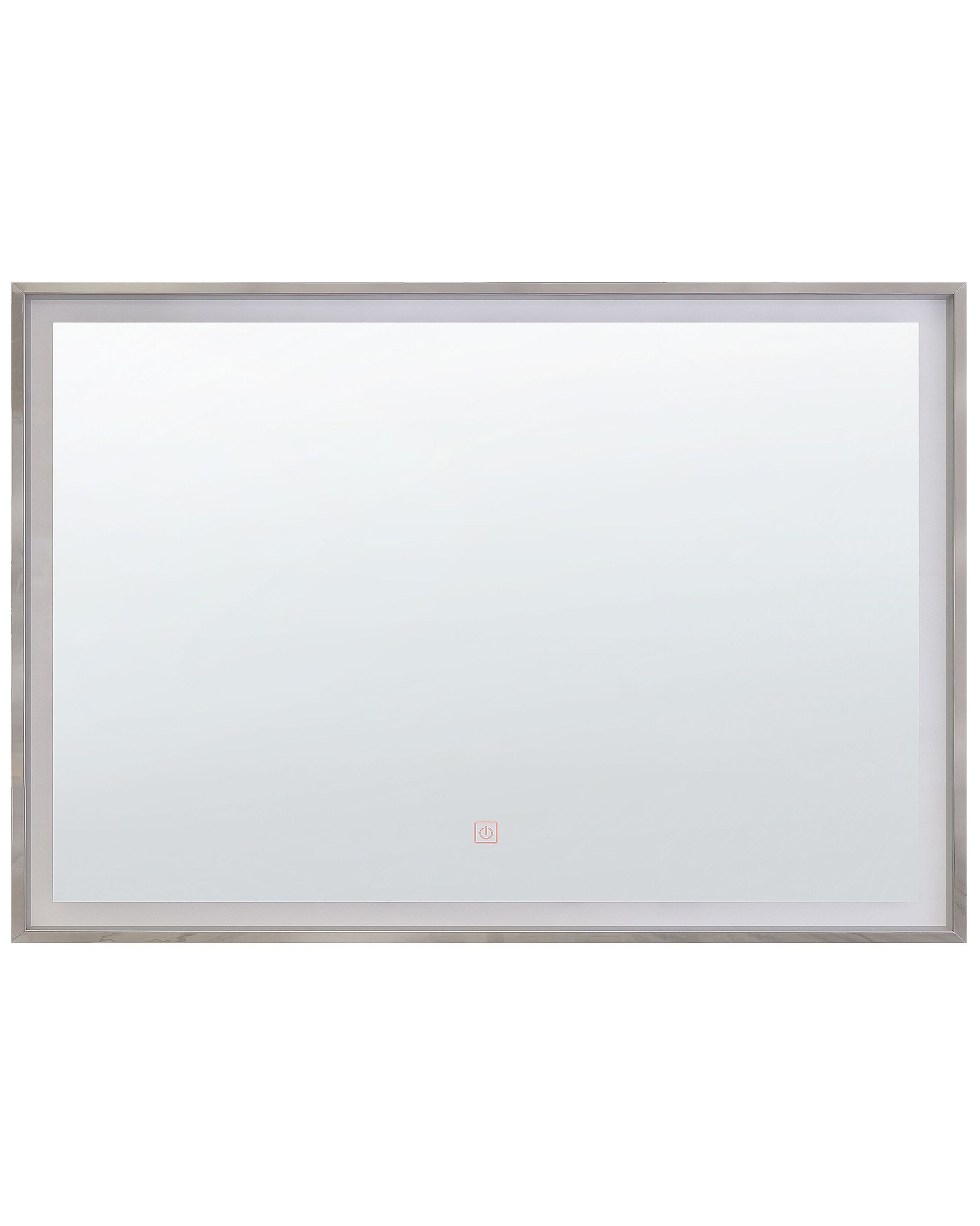 LED Bathroom Mirror ARGENS 80 cm 60 cm Silver