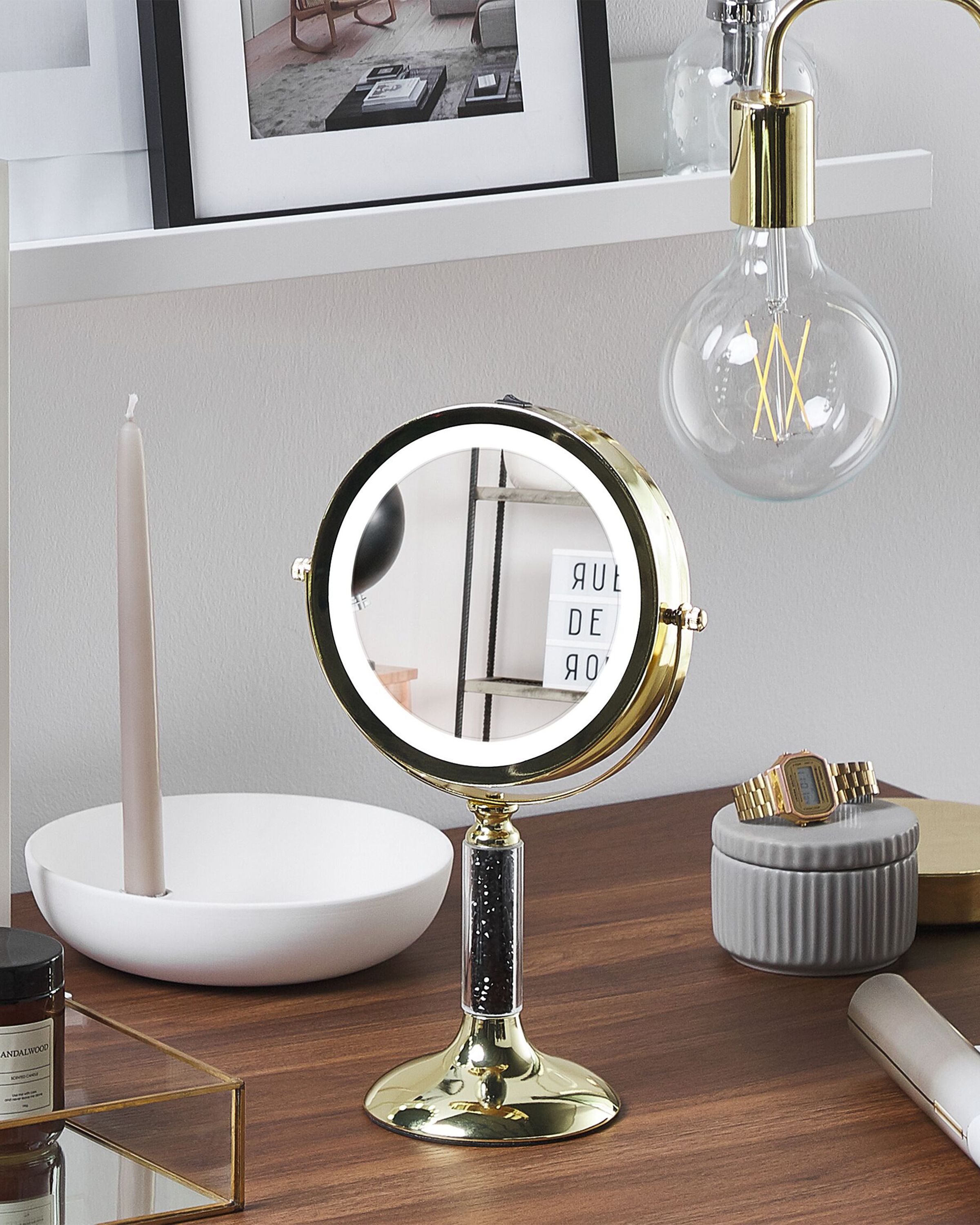 Makeup Mirror LED BAIXAS Gold