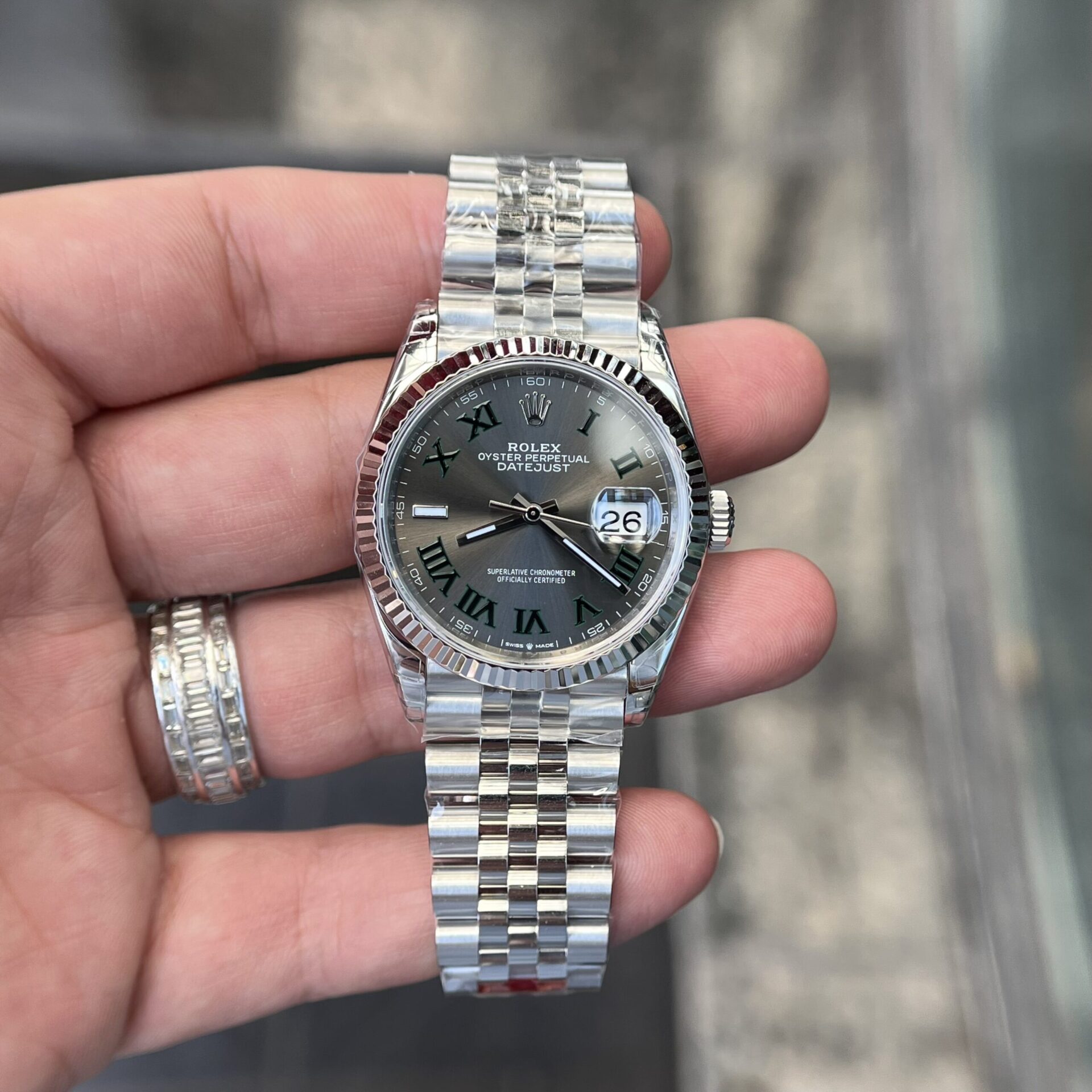 Rolex Datejust 126234 Wimbledon Dial Replica Watch VS Factory 36mm - Elite Watch Atelier