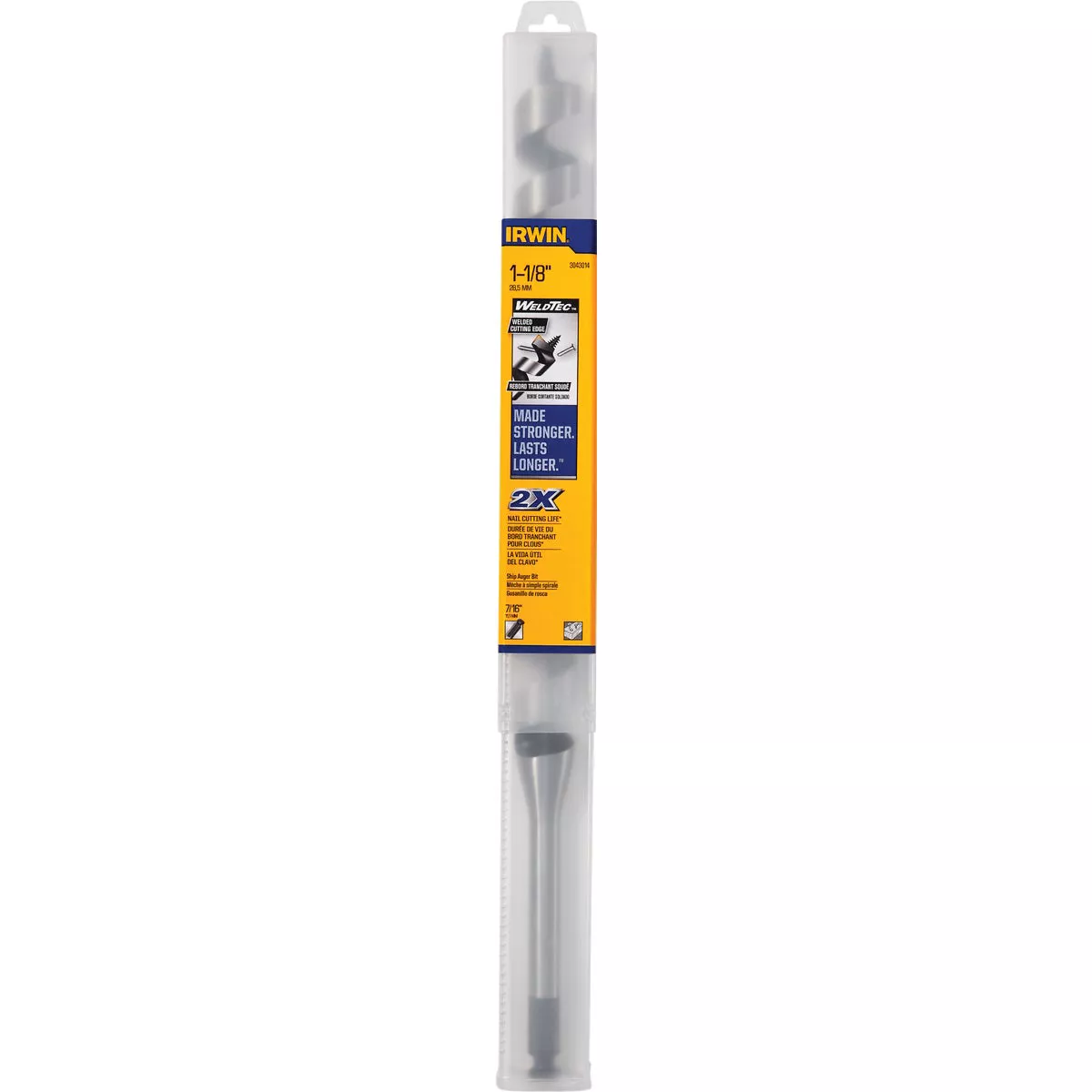 Irwin WeldTec 1-1/8 In. x 17 In. Quick Change Ship Auger Bit