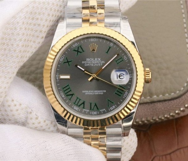 Replica Rolex DateJust SS/YG Gray Dial SS/YG Bracelet A3235 - Elite Watch Atelier