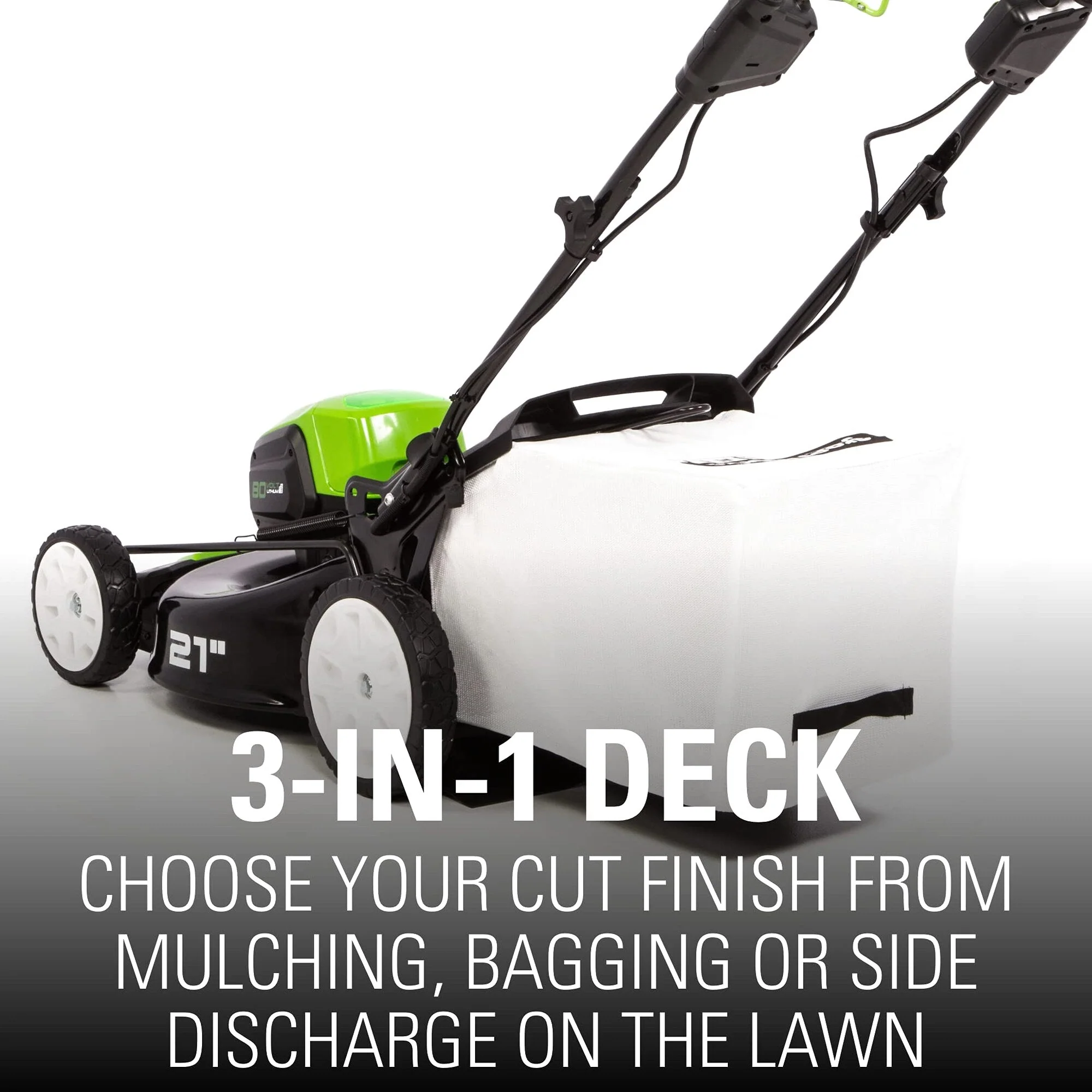 Greenworks 80V Cordless 21 in Self-Propelled Brushless Lawn Mower - Image 4 Greenworks 80V Cordless 21 in Self-Propelled Brushless Lawn Mower - Image 4
