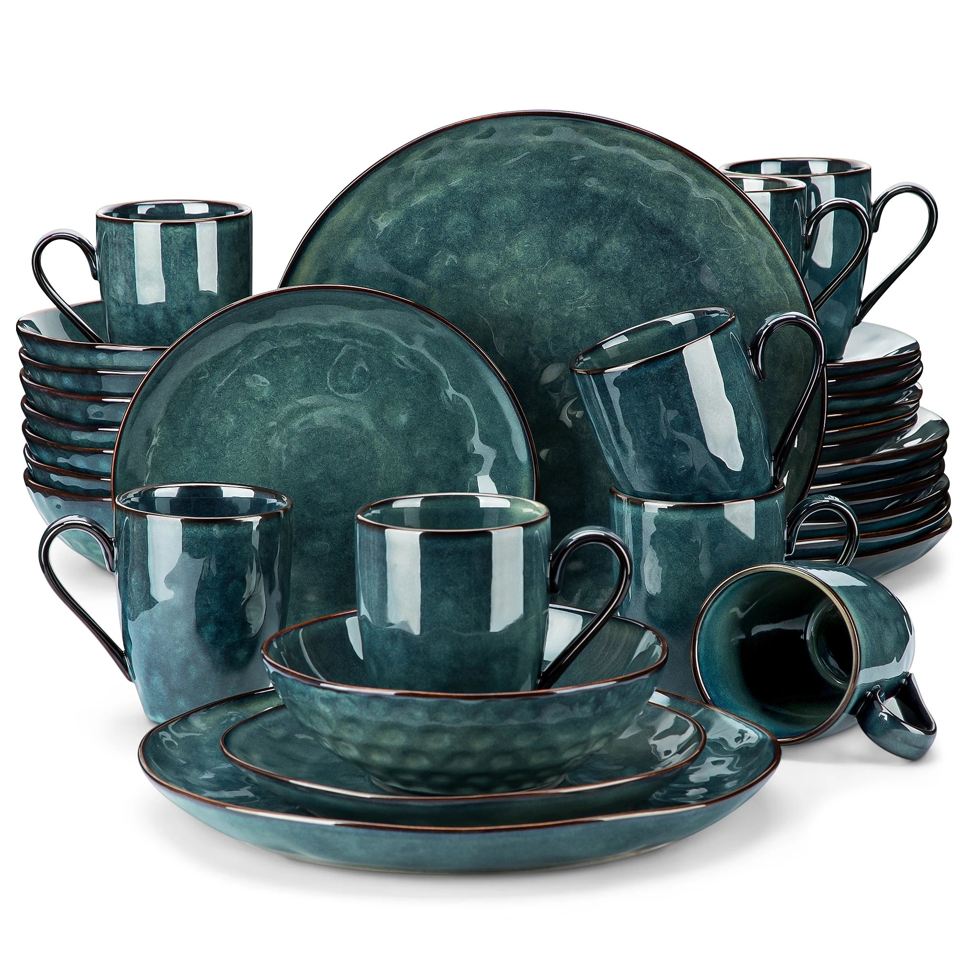 VibrantStar | Groene & Rode Ovenbestendige Glazuur Set