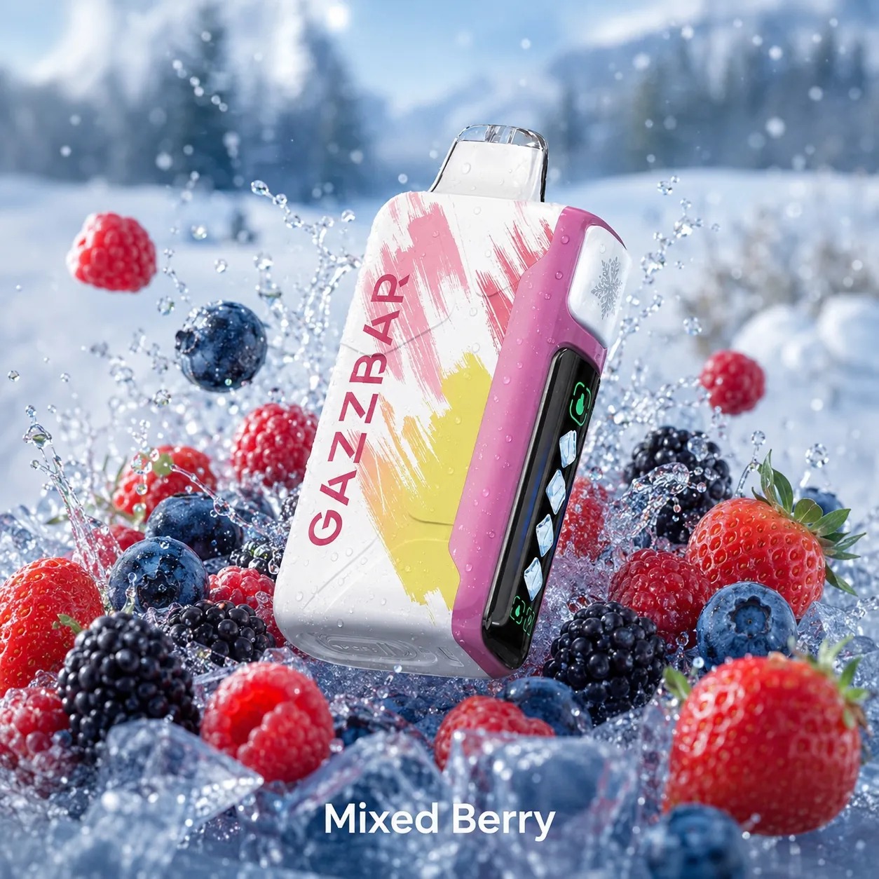 GAZZBAR ICE GOD 50 000 puffów – Leśna mieszanka jagód (Forest Berry)
