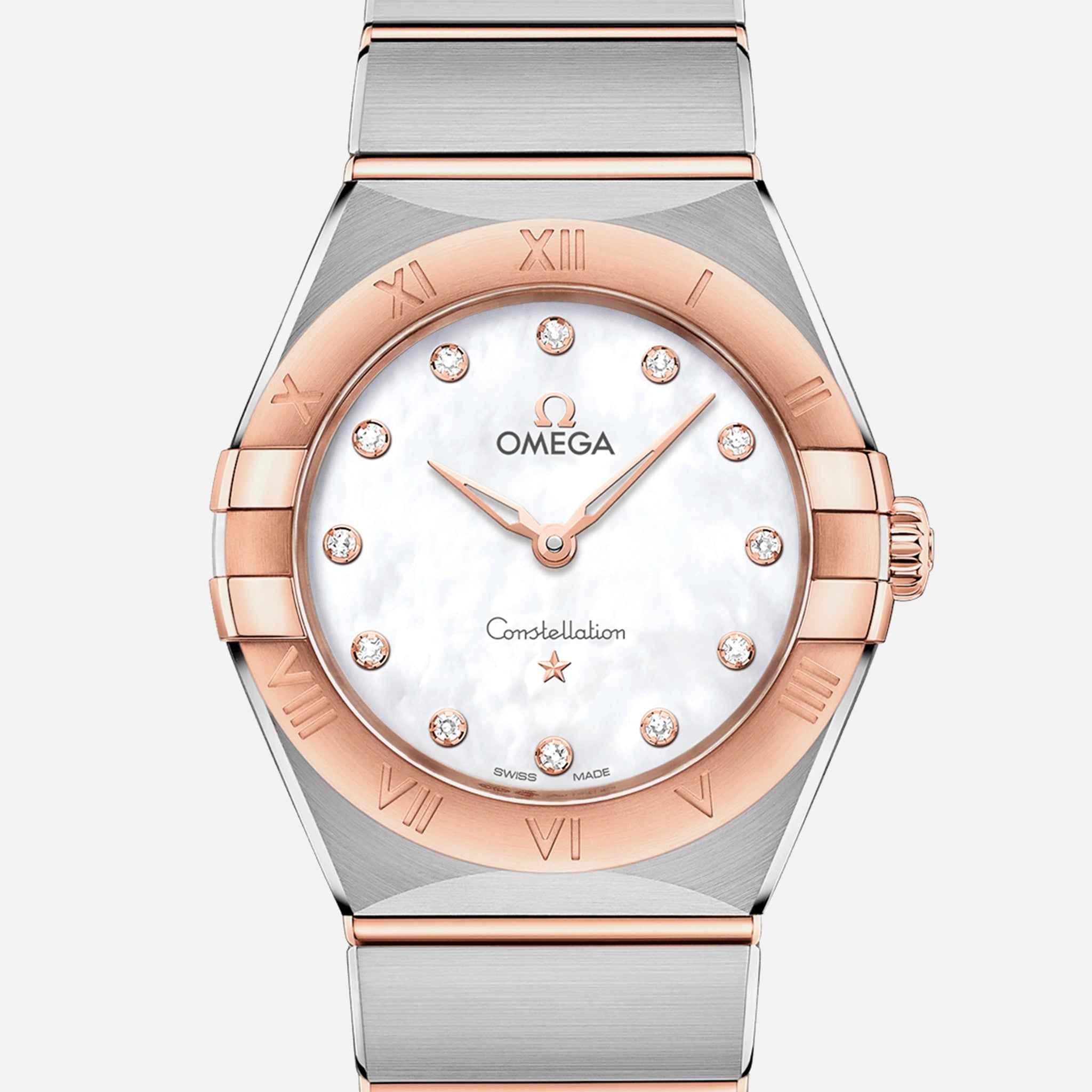 Constellation Quartz 28mm Sedna Gold Two-Tone With Mother-Of-Pearl Dial And Diamonds(1:1 replica) - Top club