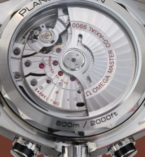 Replica Omega OMF Planet Ocean Master Chronometer Blue LiquidMetal SS Bracelet A9900 - Top club