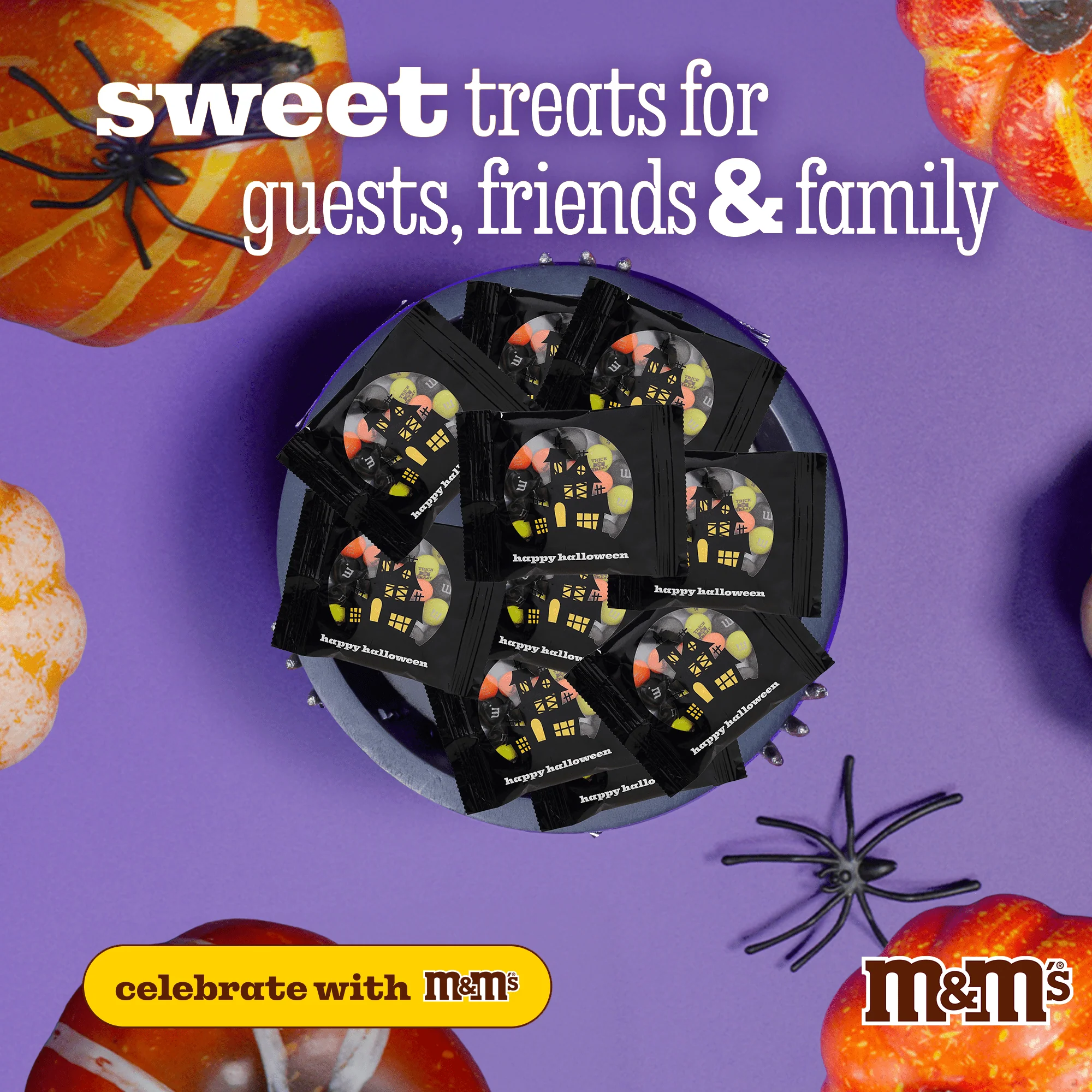 M&M'S Halloween Milk Chocolate Trick-or-Treat Candy, Party Favor Packs, Set of 30 - Image 4 M&M'S Halloween Milk Chocolate Trick-or-Treat Candy, Party Favor Packs, Set of 30 - Image 4