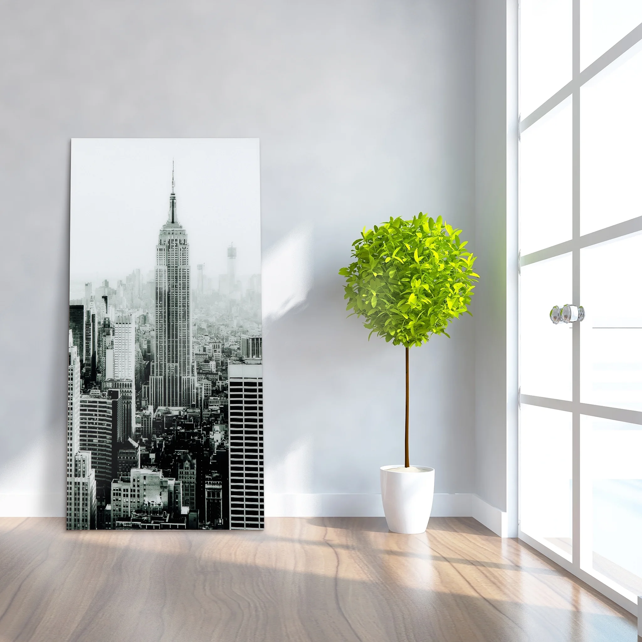 Empire Art Direct Blue Splash Frameless Free Floating Tempered Glass Panel Graphic Wall Art, 72" x 36", Ready to Hang - Image 29
