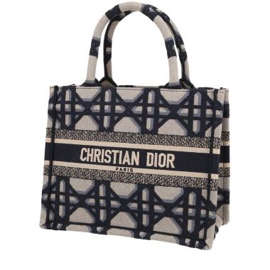 Dior Book Tote medium model shopping bag in blue and beige monogram canvas Oblique1:1High-quality replica