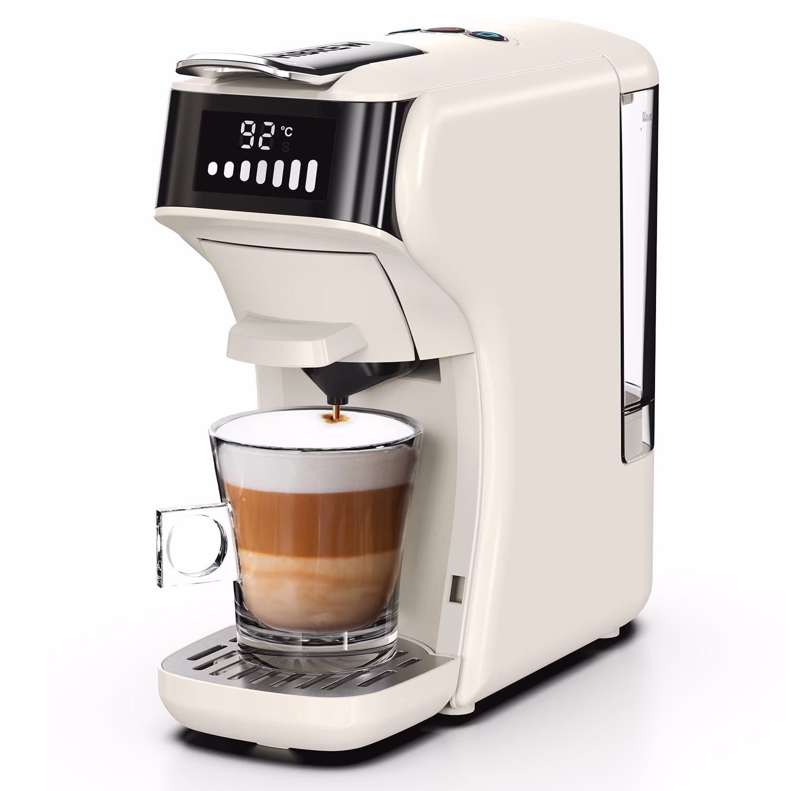 HiBREW 6in1 Pods Coffee Machine Multiple Espresso Cafetera Cappuccino Coffee Maker H1B Beige - Image 5
