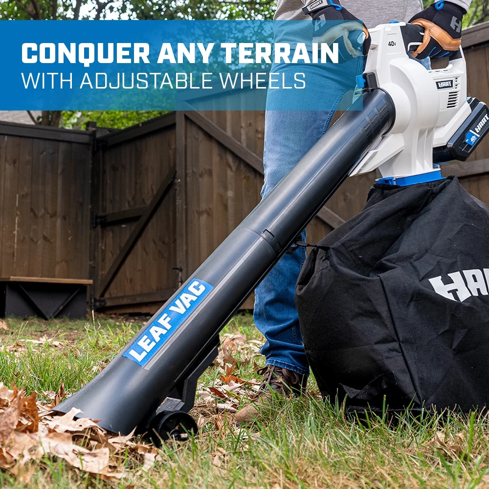 HART 40V Cordless Leaf Vacuum Kit, (1) 4.0Ah Lithium-Ion Battery - Image 4