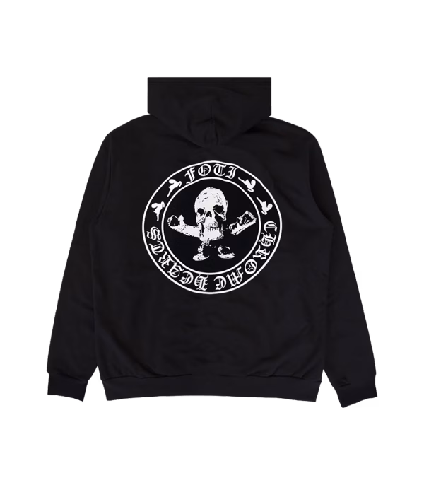 RARE CH Foti Skeleton Circle Logo Zip Up Hoodie