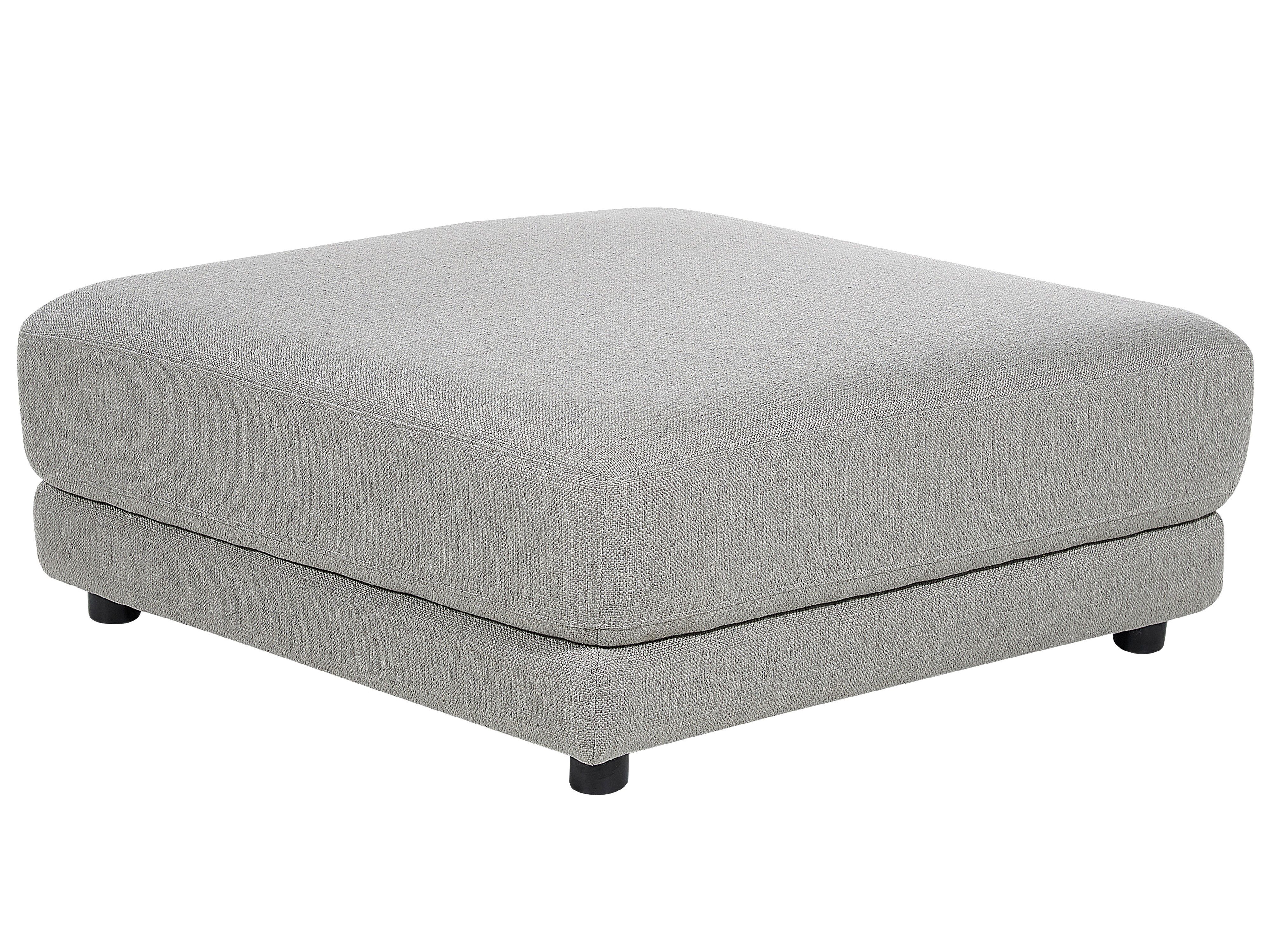 Ottoman SIGTUNA Fabric Light Grey