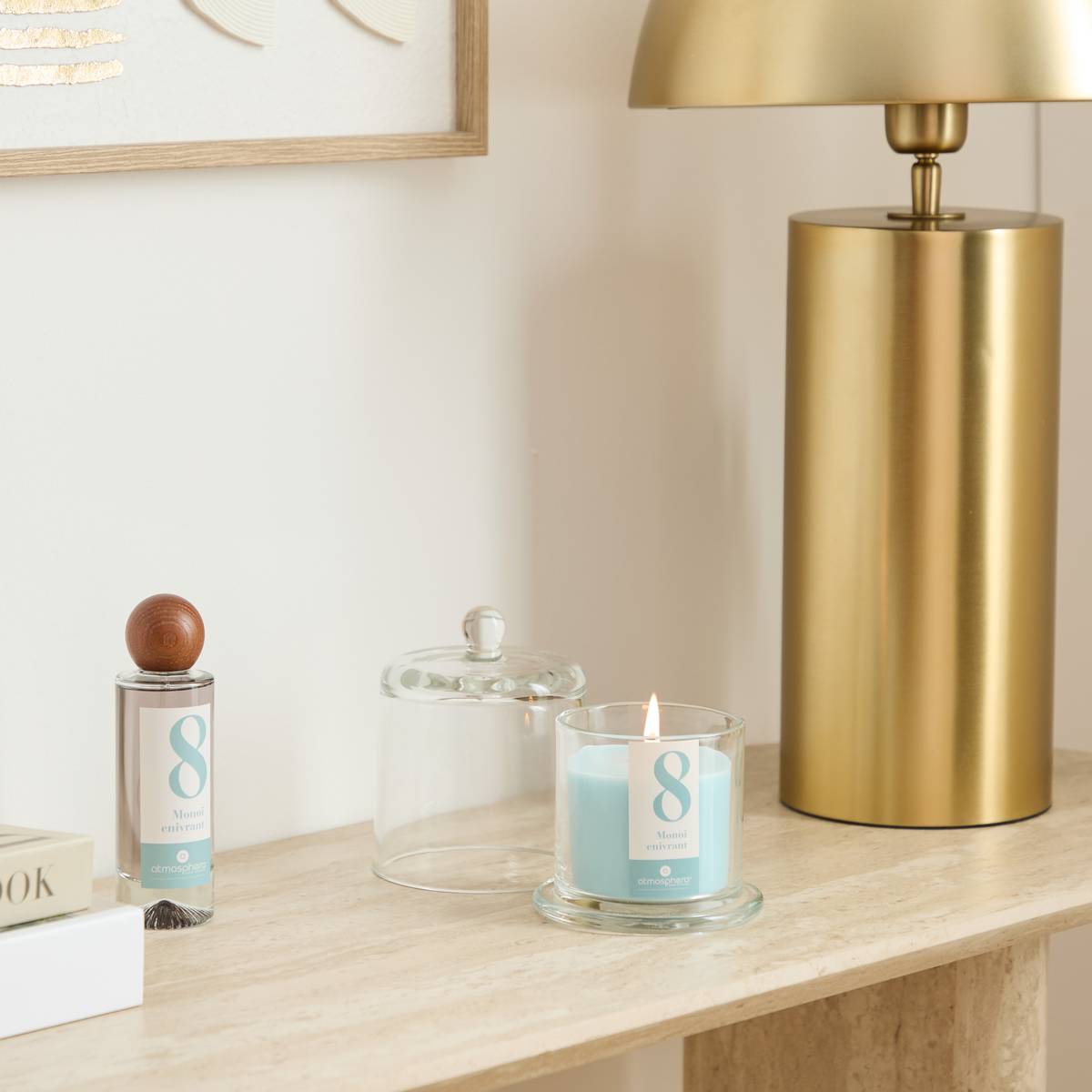 Scented Candle "Numia" Floral Scent, Mono&iuml;, 240g