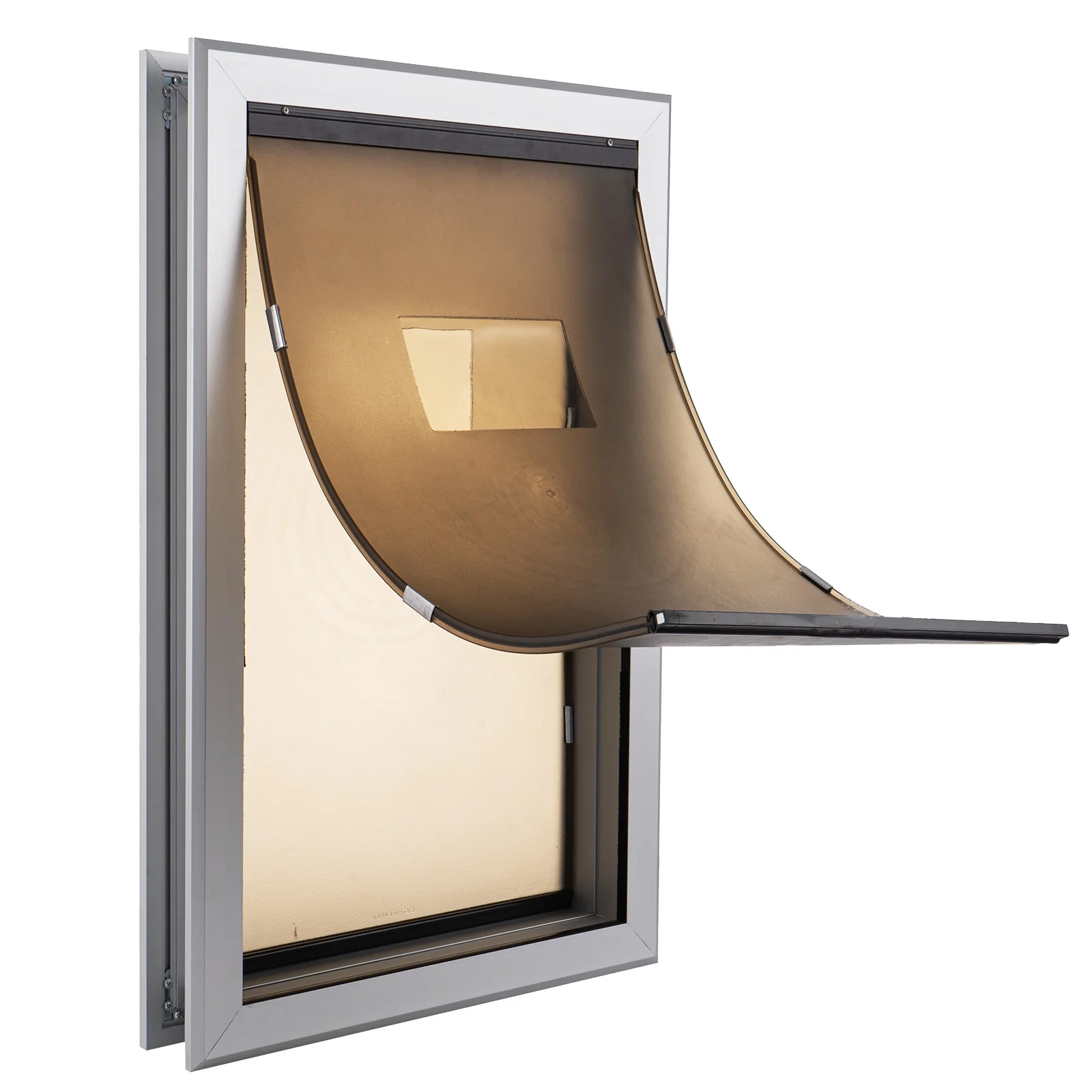 SHZOND Large Dog Door Aluminum Dog Doors W/Extra-Large Flap 17.5" W x 27.7" H Doggie Doors for Large Dog Up to 220lbs - Image 7