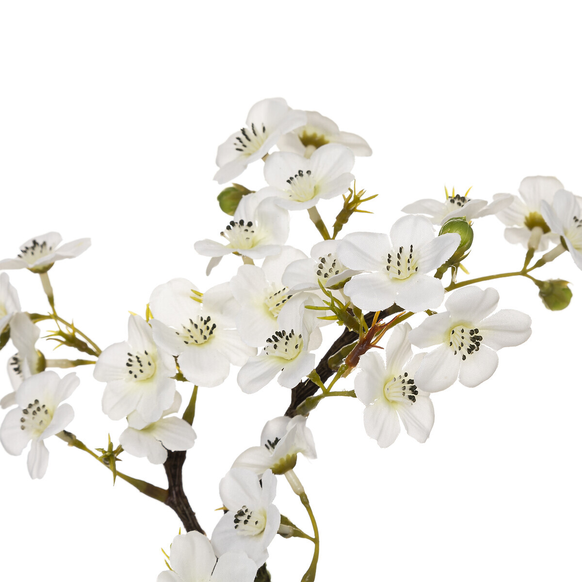 Artificial cherry tree "Mela" White, H.26 cm