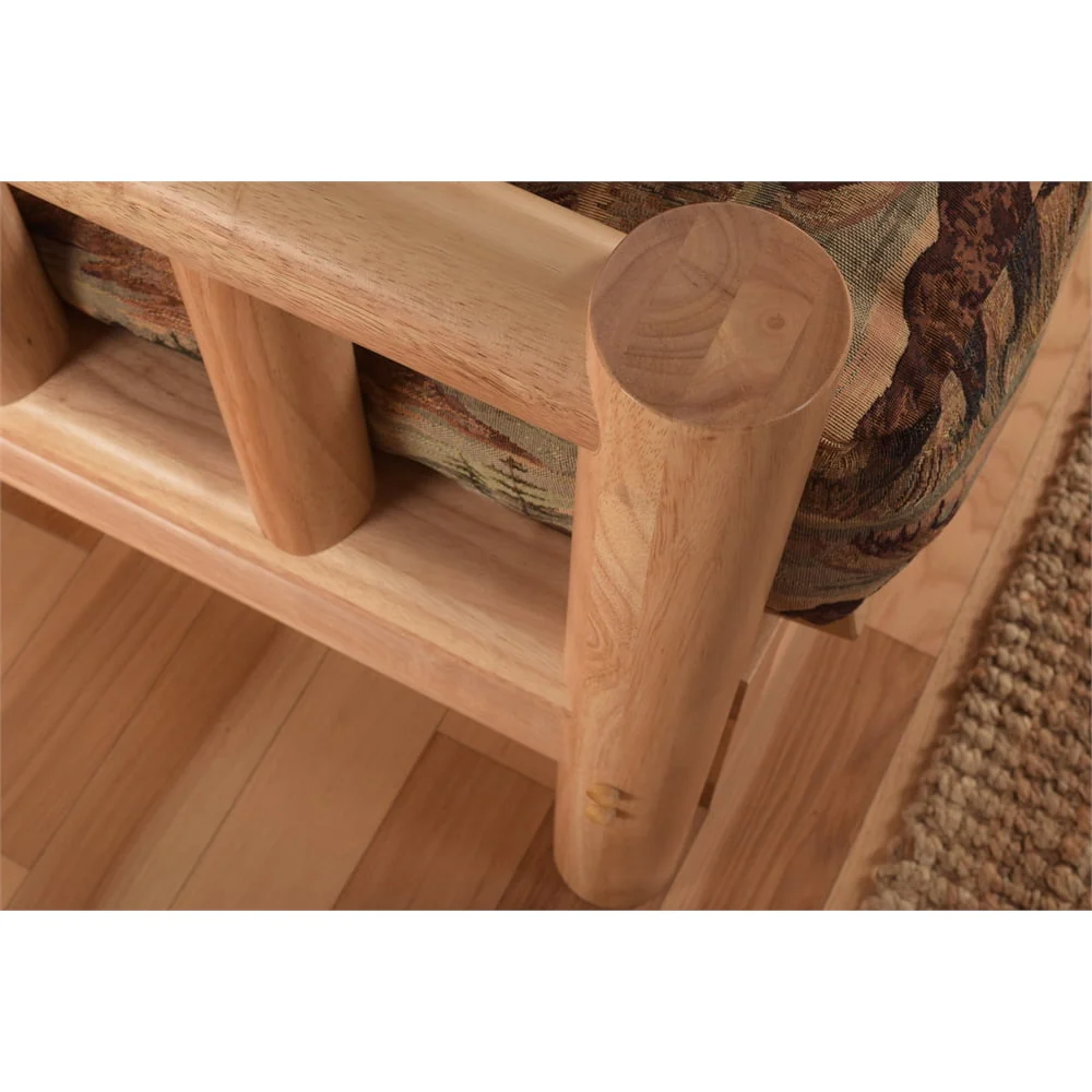 Kodiak KFLDNTFRAMEMD2 Lodge Natural Futon Frame Only - Full Size