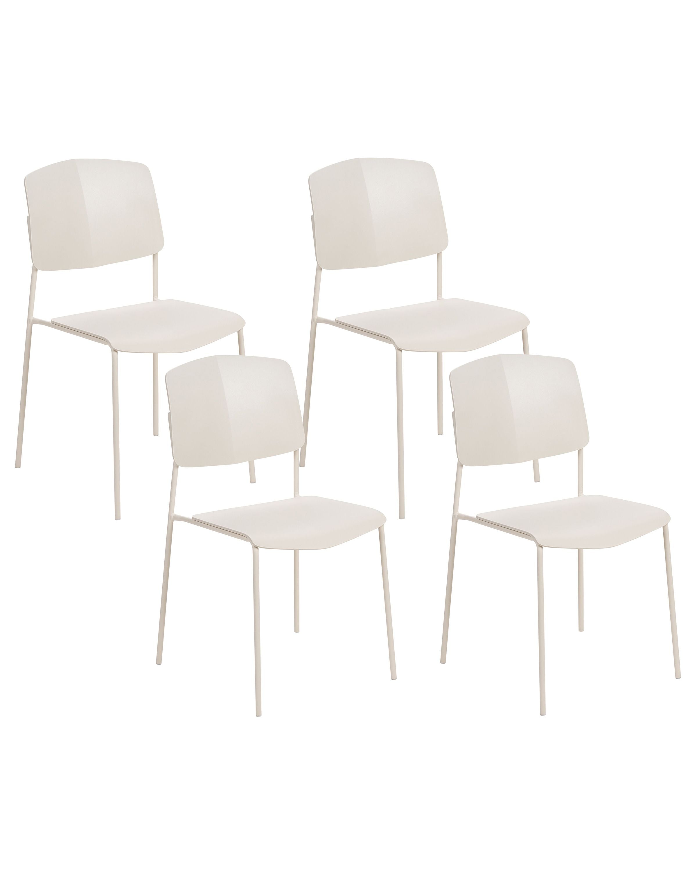 Set of 4 Dining Chairs ASTORIA Beige