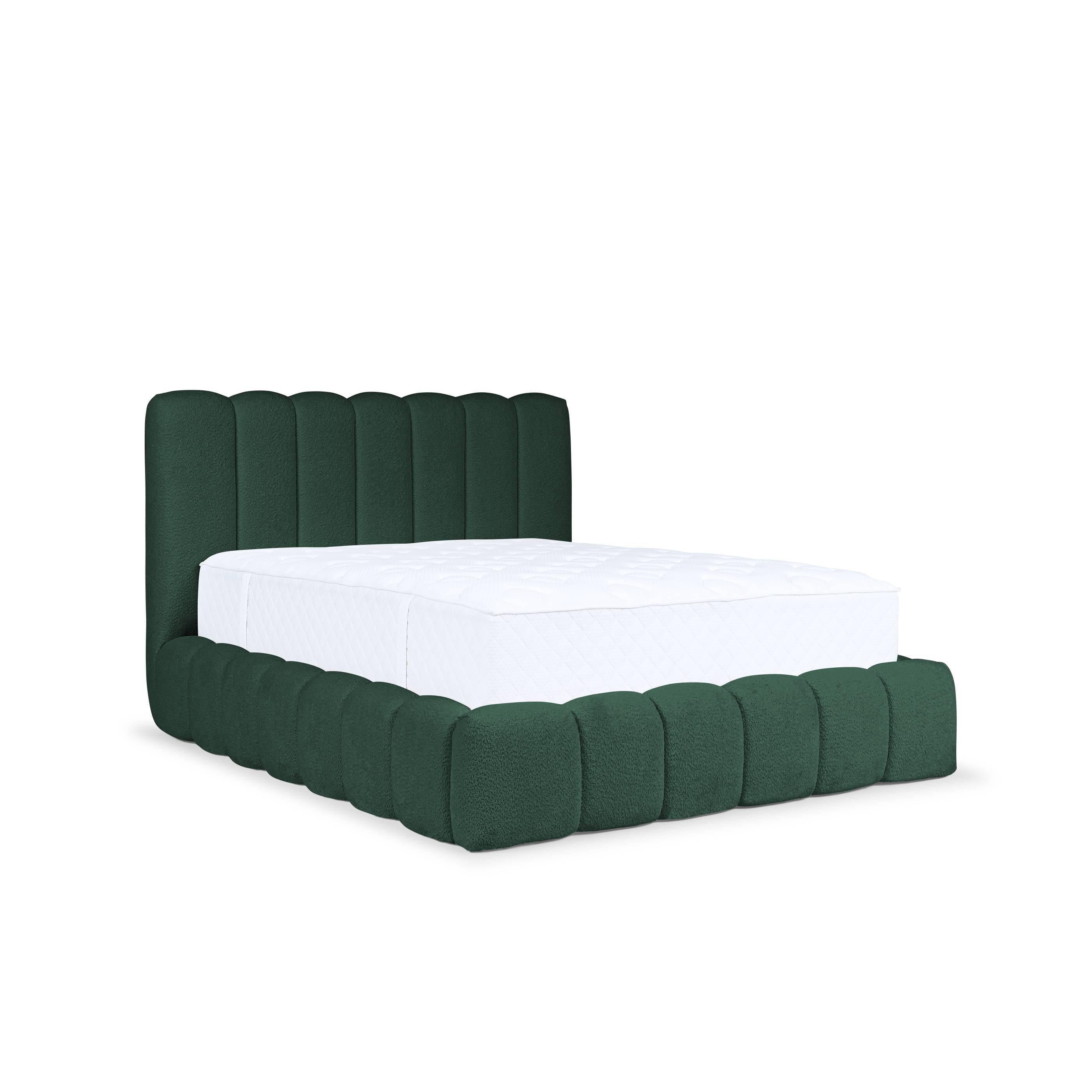 Blokker Dawn Bedframe met Opbergruimte - 200 x 200 cm - Groen
