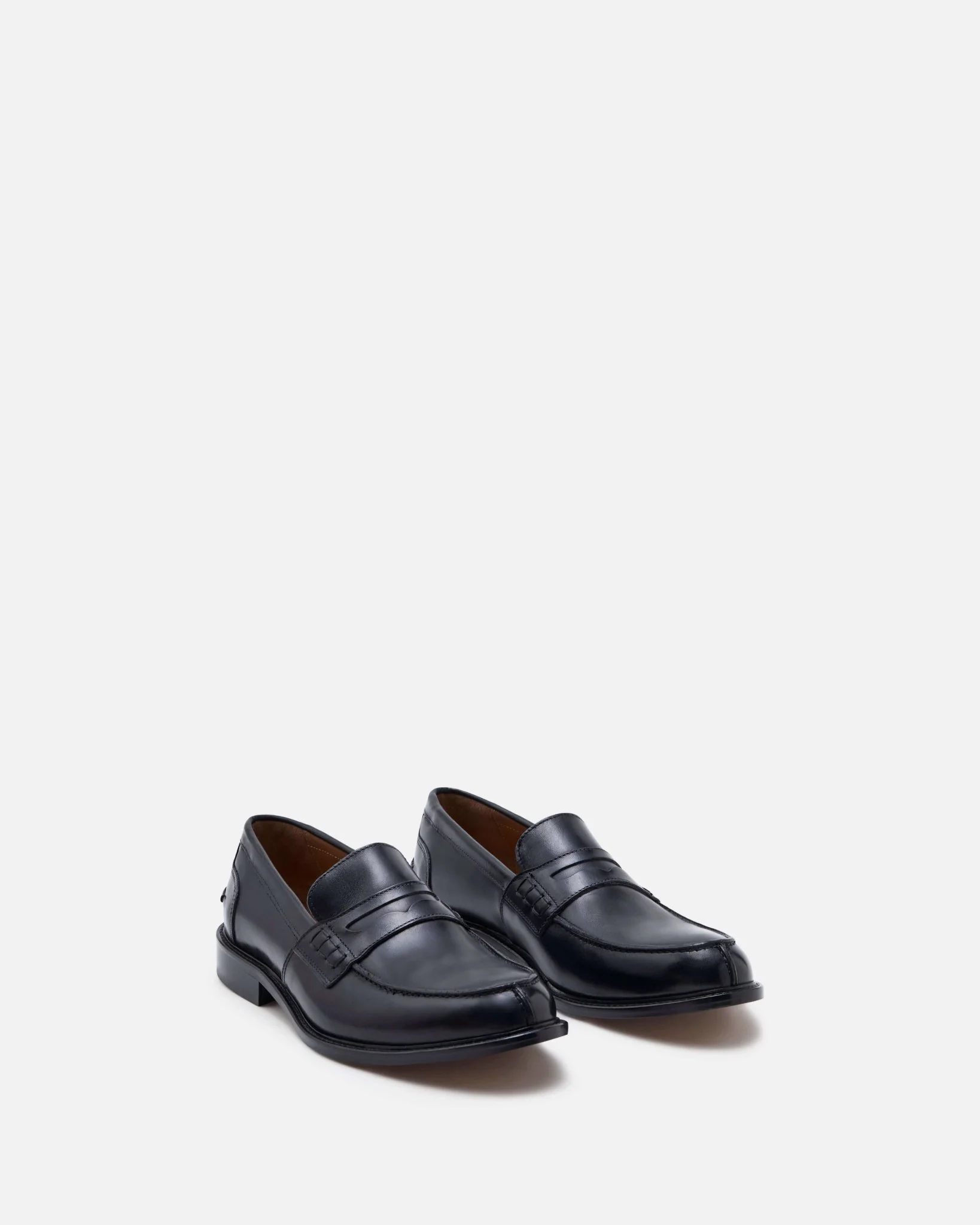 MOCASSINS GUIDO - En cuir noir