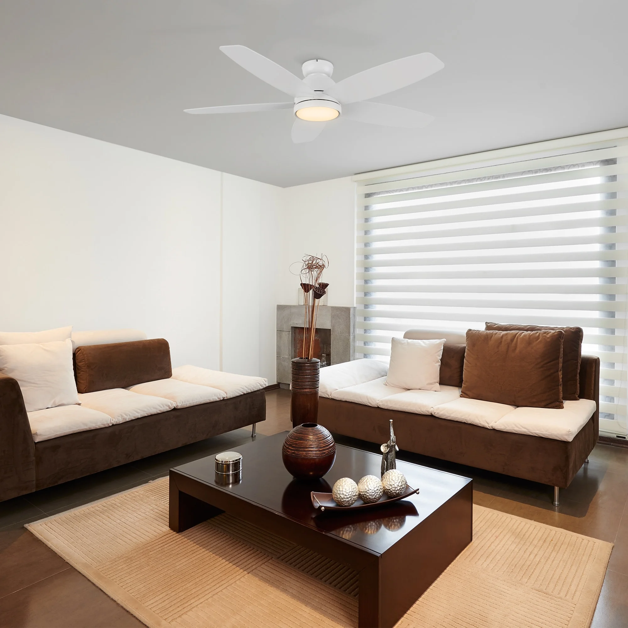 CARRO Cerus 52-inch Indoor Ceiling Fan,Dimmable LED Light Kit,Reversible DC Motor and Remote - N/A