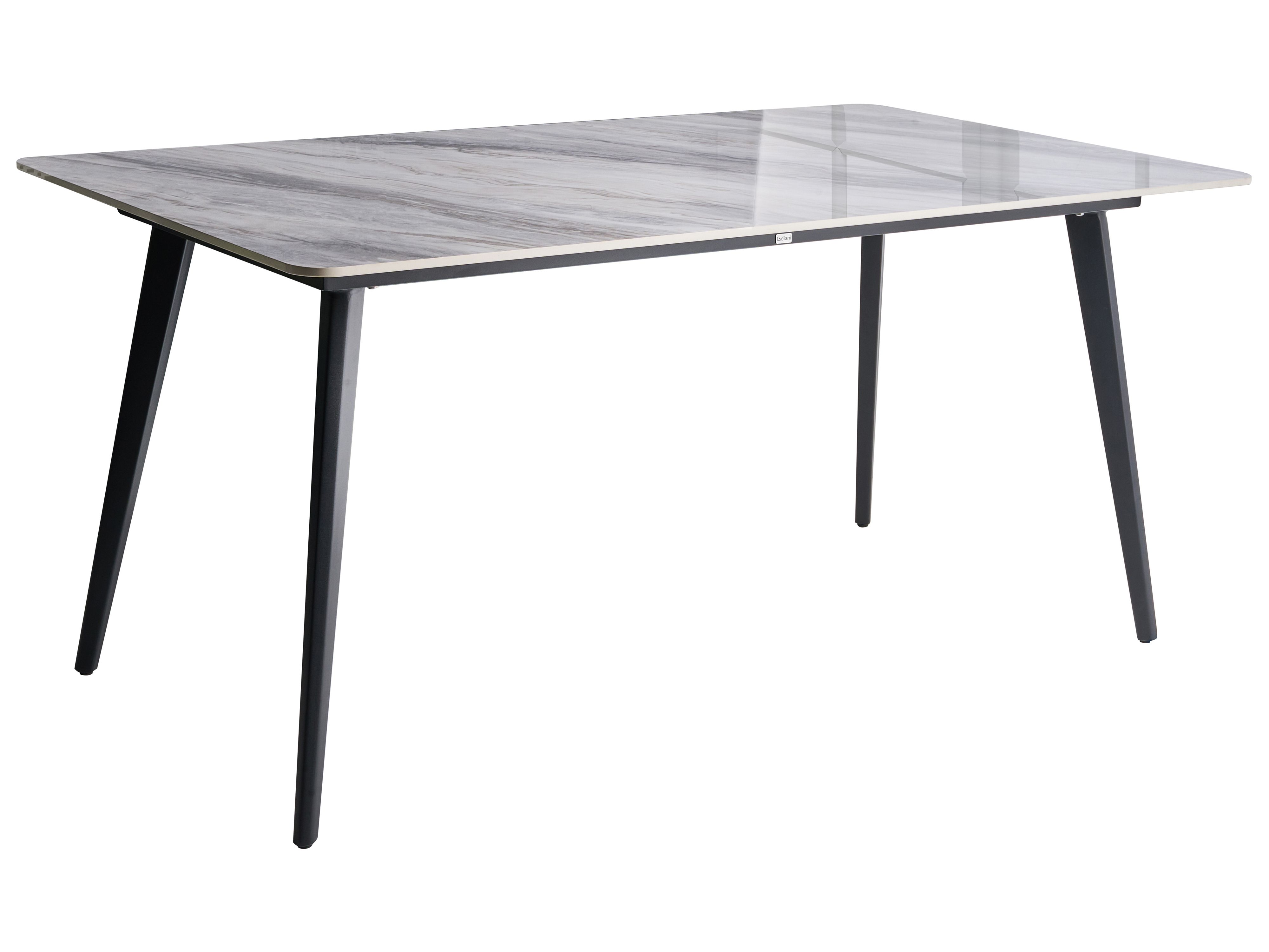 Garden Dining Table RODALLO 160 cm 90 cm Stone Grey Marble