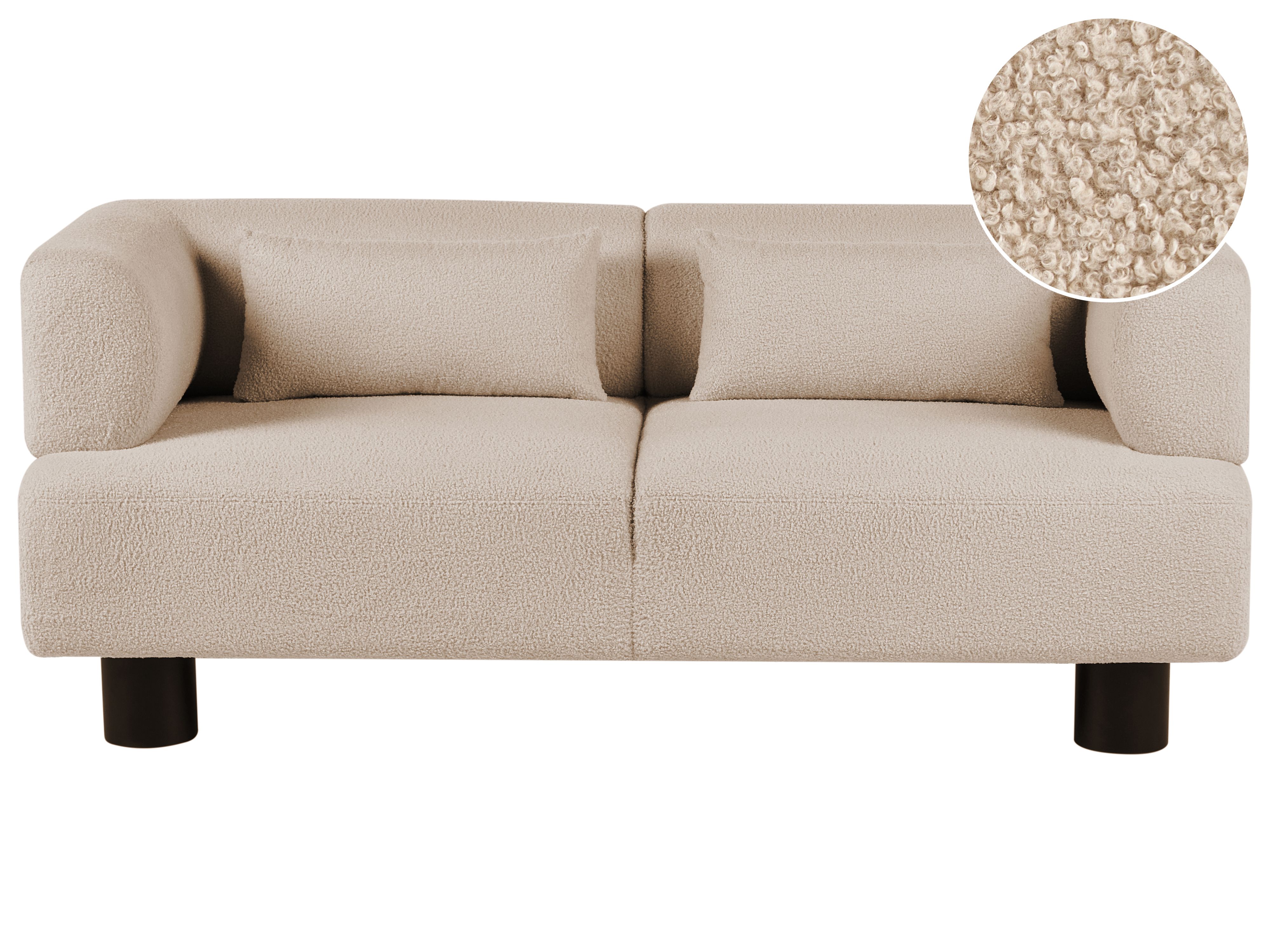 Sofa 2 Seater MOVIK Boucle Beige