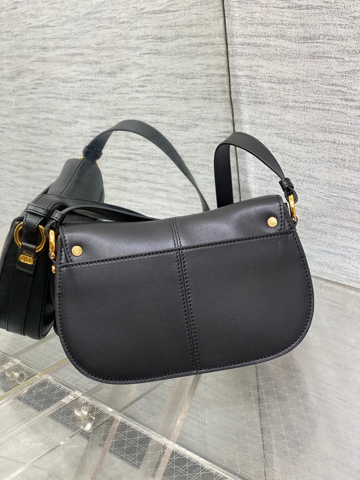 Dior Small CD Besace Bag Black For Women 9.5in/24cm M9380UBGQ_M9001:1High-quality replica