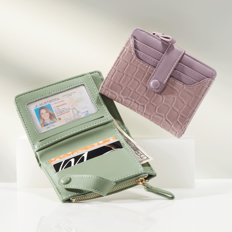 Croco Bi-Fold Wallet - MIDNIGHT VELVET CATALOG