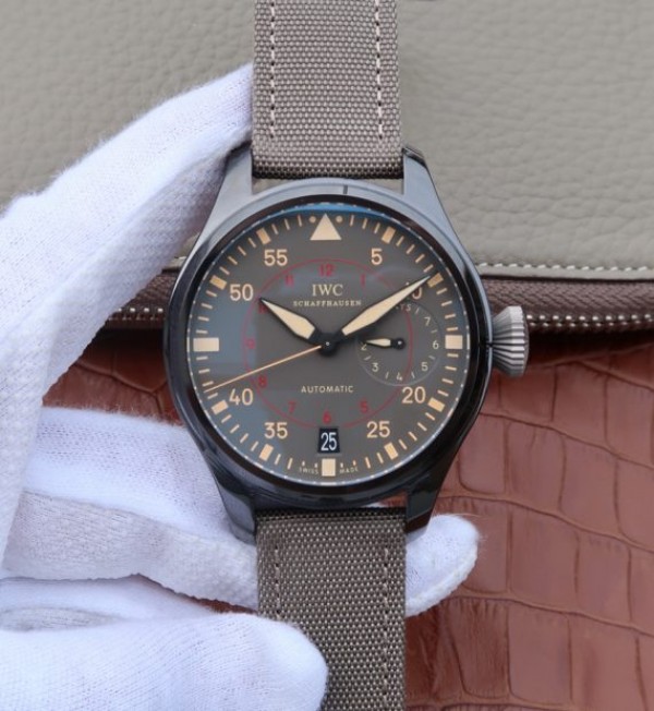 Replica IWC ZF Big Pilot 48mm IW501902 Real Ceramic Nylon Strap - Top club