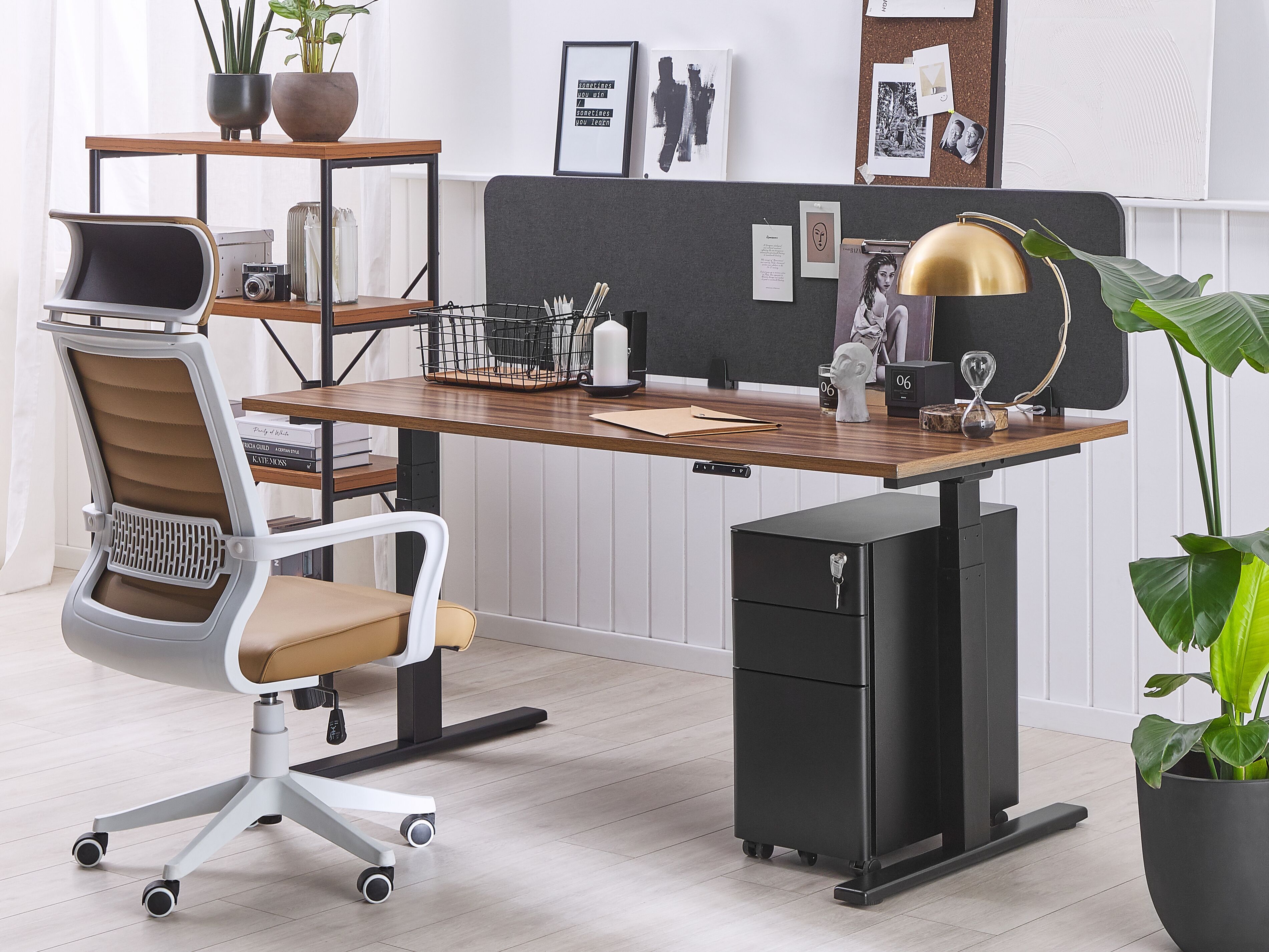 Desk Screen WALLY Dark Grey