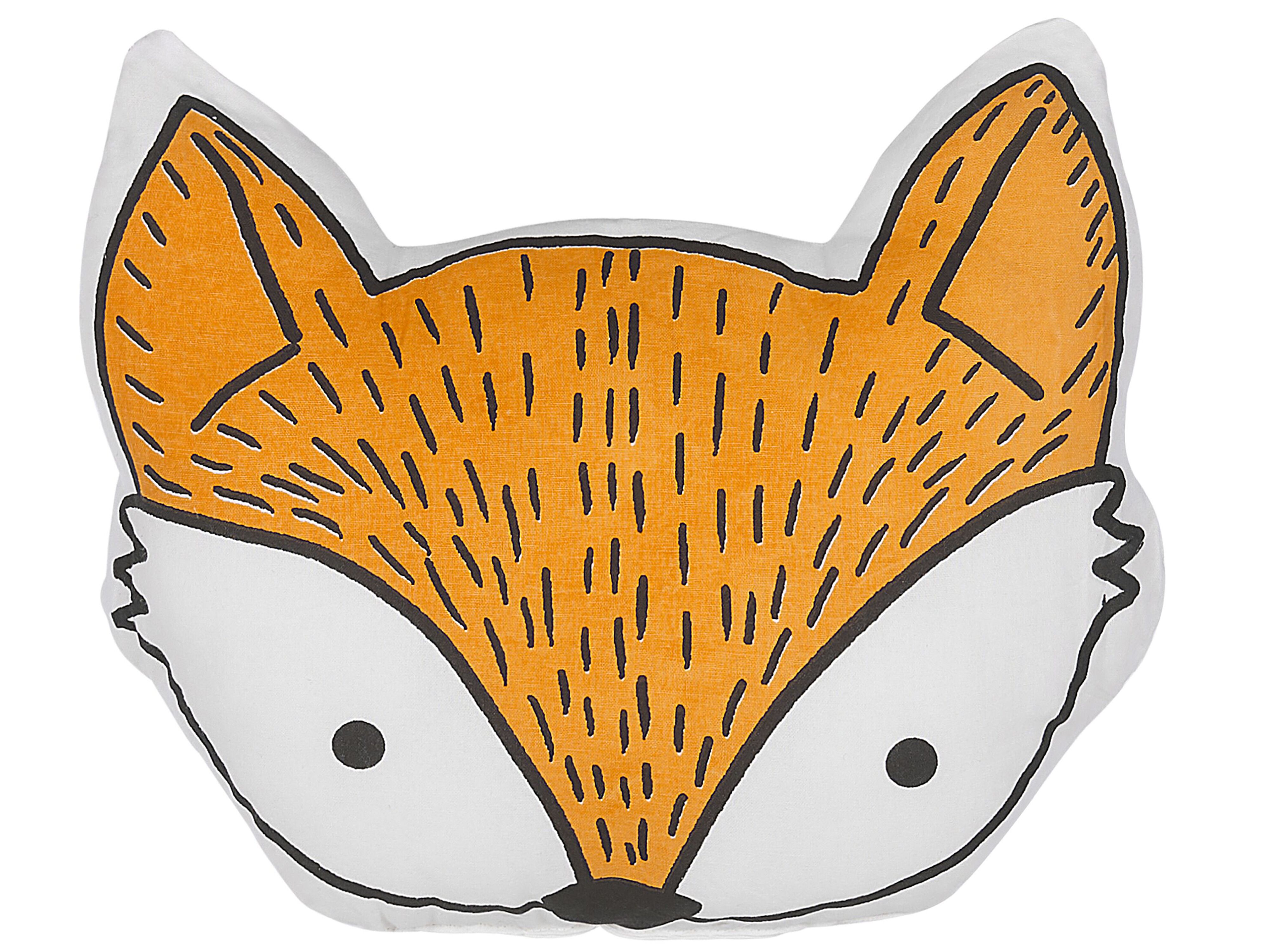 Throw Cushion VADODARA Cotton 50 x 40 cm Orange Fox