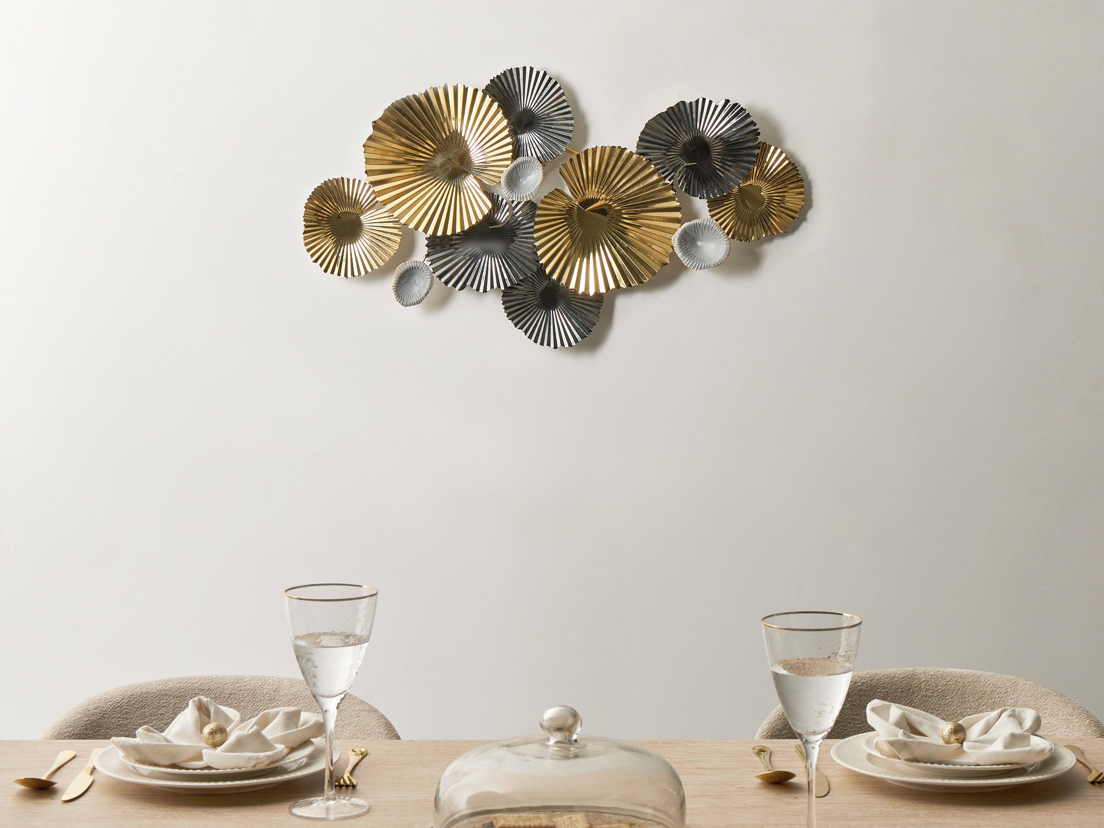Wall Decor FRANCIUM Metal 50 cm Multicolour