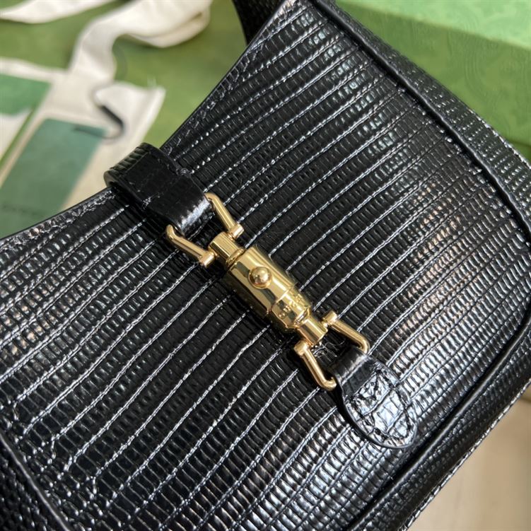 Jackie 1961 lizard mini bag Black – GB1201:1High-quality replica