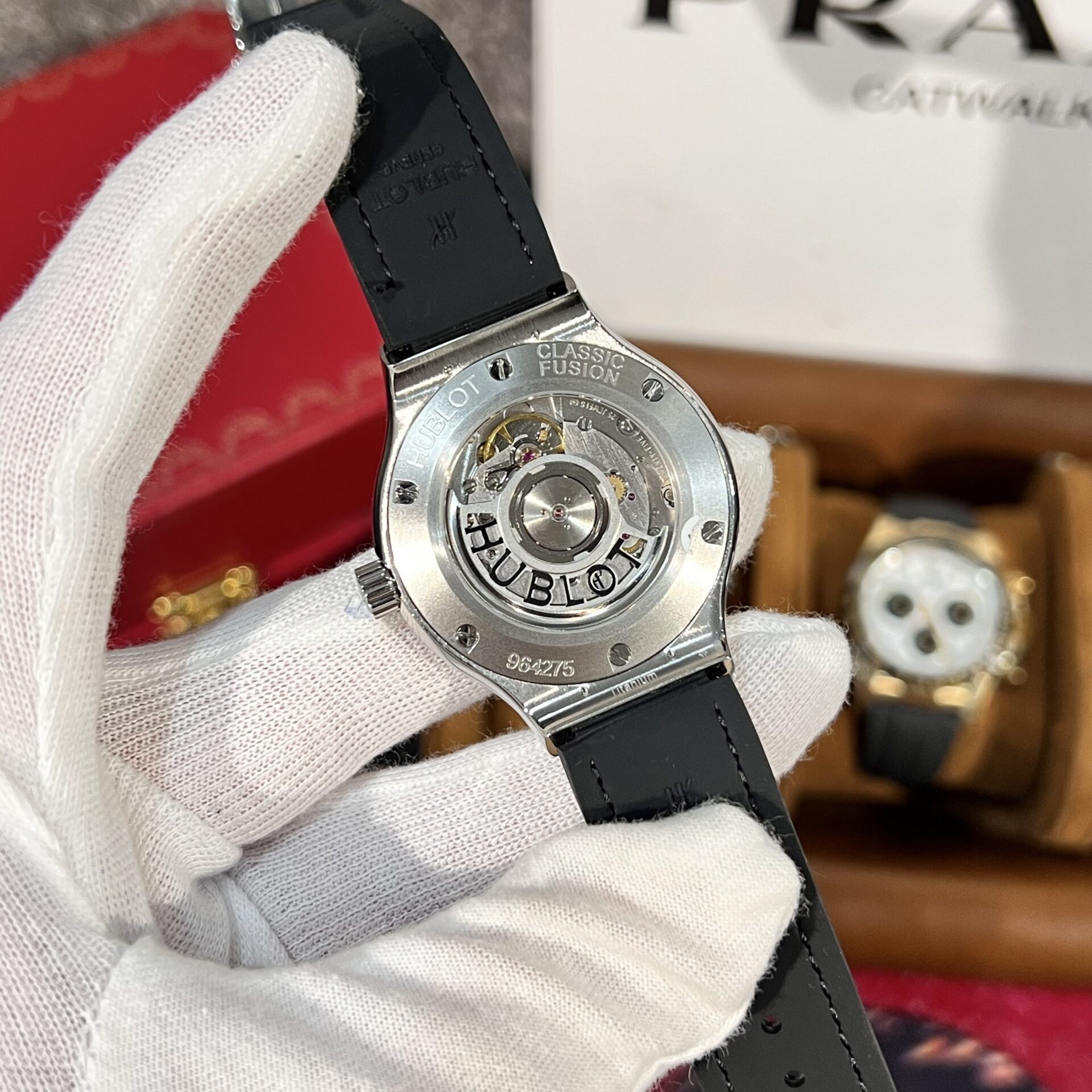 Hublot Replica 11 With Classic Fusion Titanium Black Dial With Moissanite Case 38mm - Top club