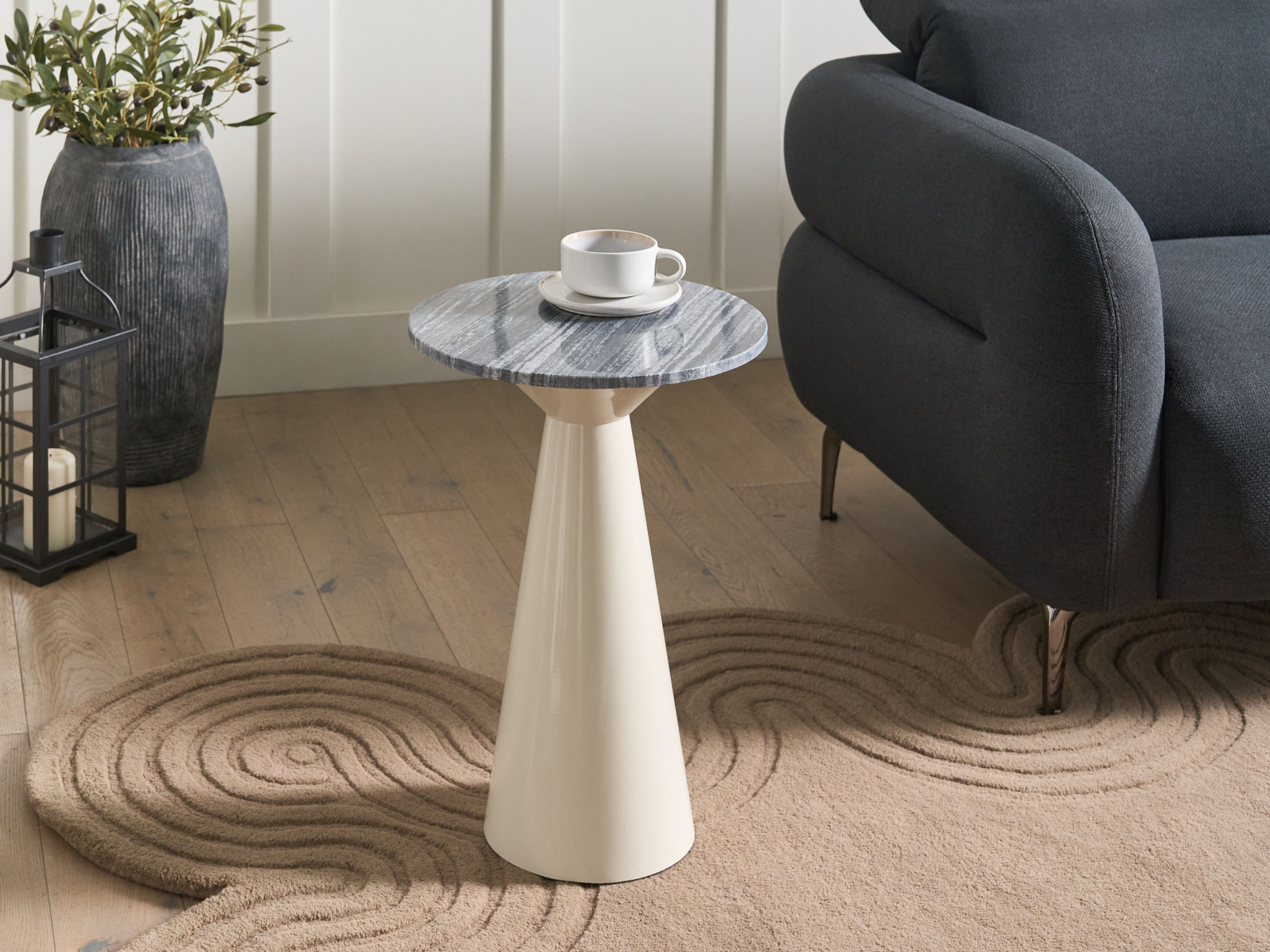 Side Table AMISTAD Metal White