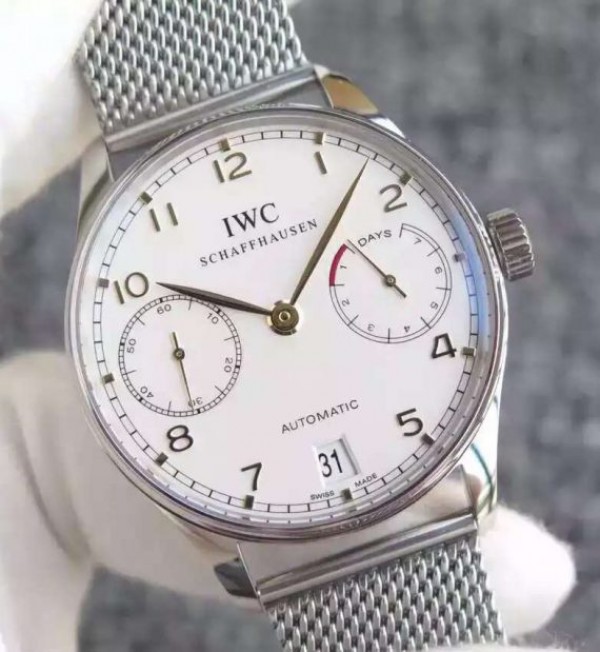 Replica IWC YL Portuguese IW5001 White Dial RG Markers - Top club
