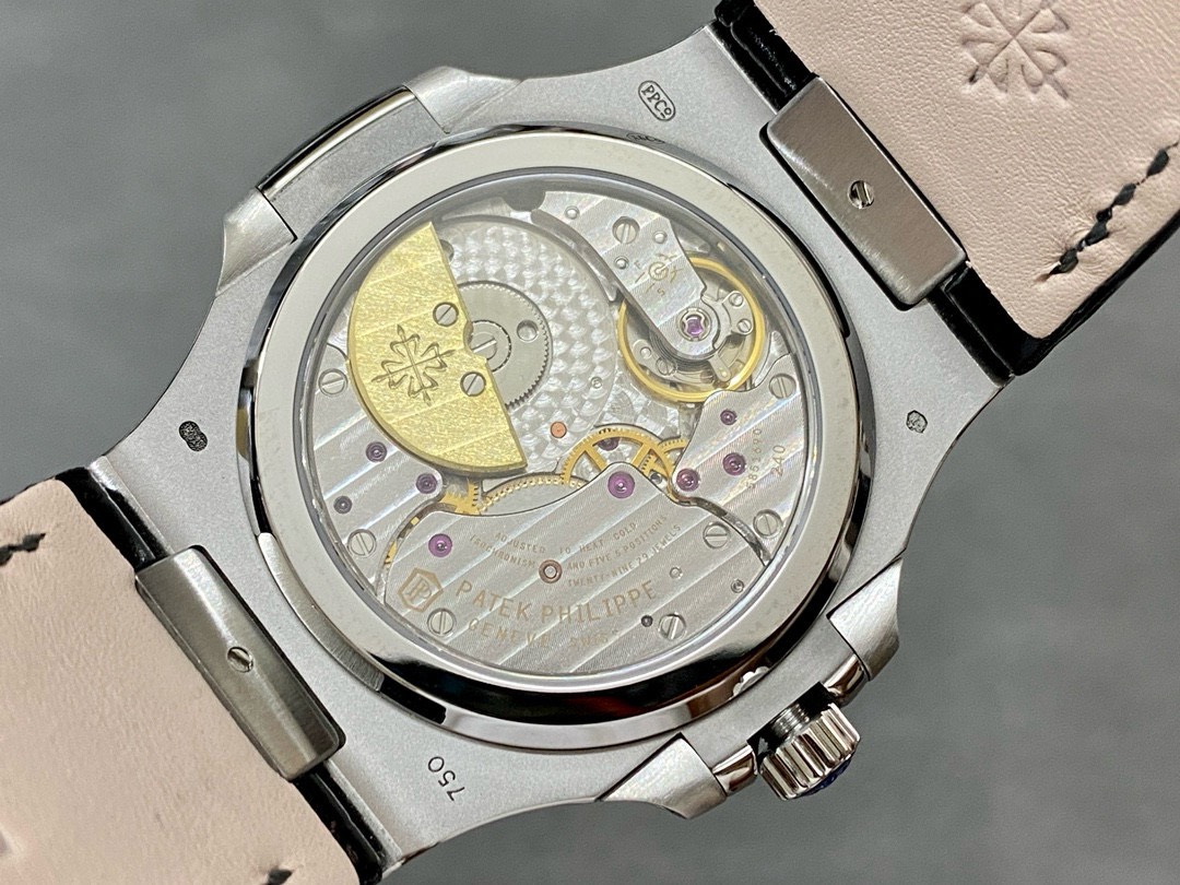 Patek Philippe Best Replica Watch Nautilus 5712 Gray Dial Leather Strap PPF 40mm - Top club